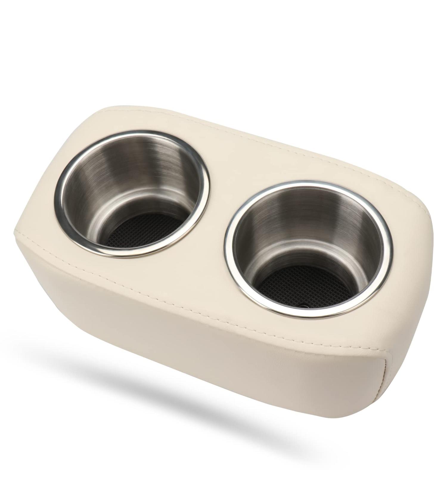 Marinexplore Pontoon Double Drink Holder - Stainless Steel Cup Holders for Boat, Yacht, RV, Car - Buy Online on GoSupps.com