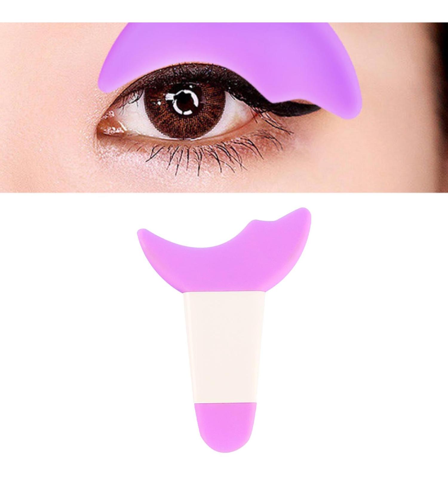 Eyelash Eye Line Protector Prevent Long Handle Mascara Applicator Guard for Makeup (Purple) - Buy Online on GoSupps.com