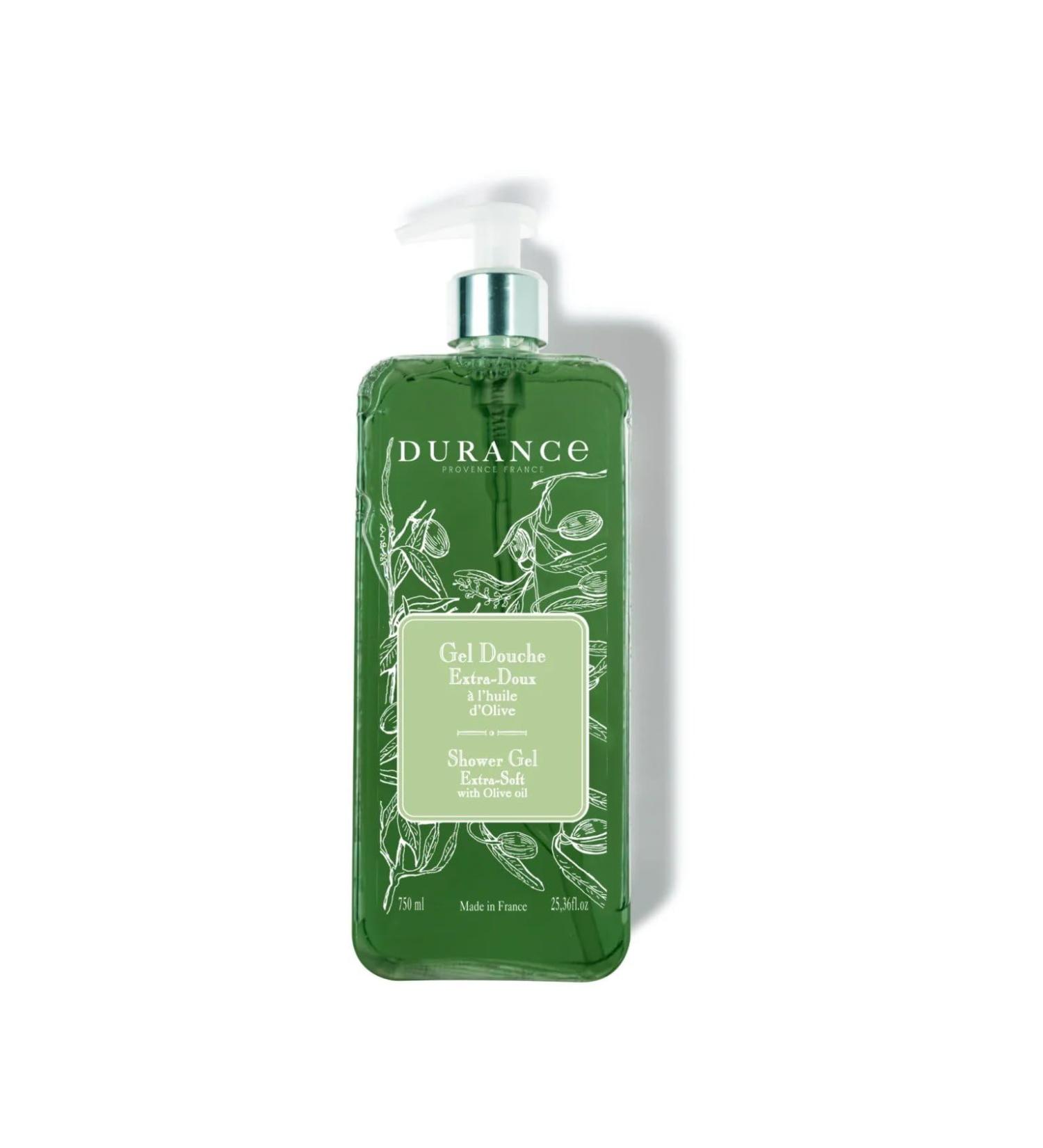 Durance Olive Oil Marseille Shower Gel 750ml - Body Wash With Almond & Olive Oils - Gently Cleanses Hydrates & Softens Skin - Vegan Friendly - Buy Online on GoSupps.com