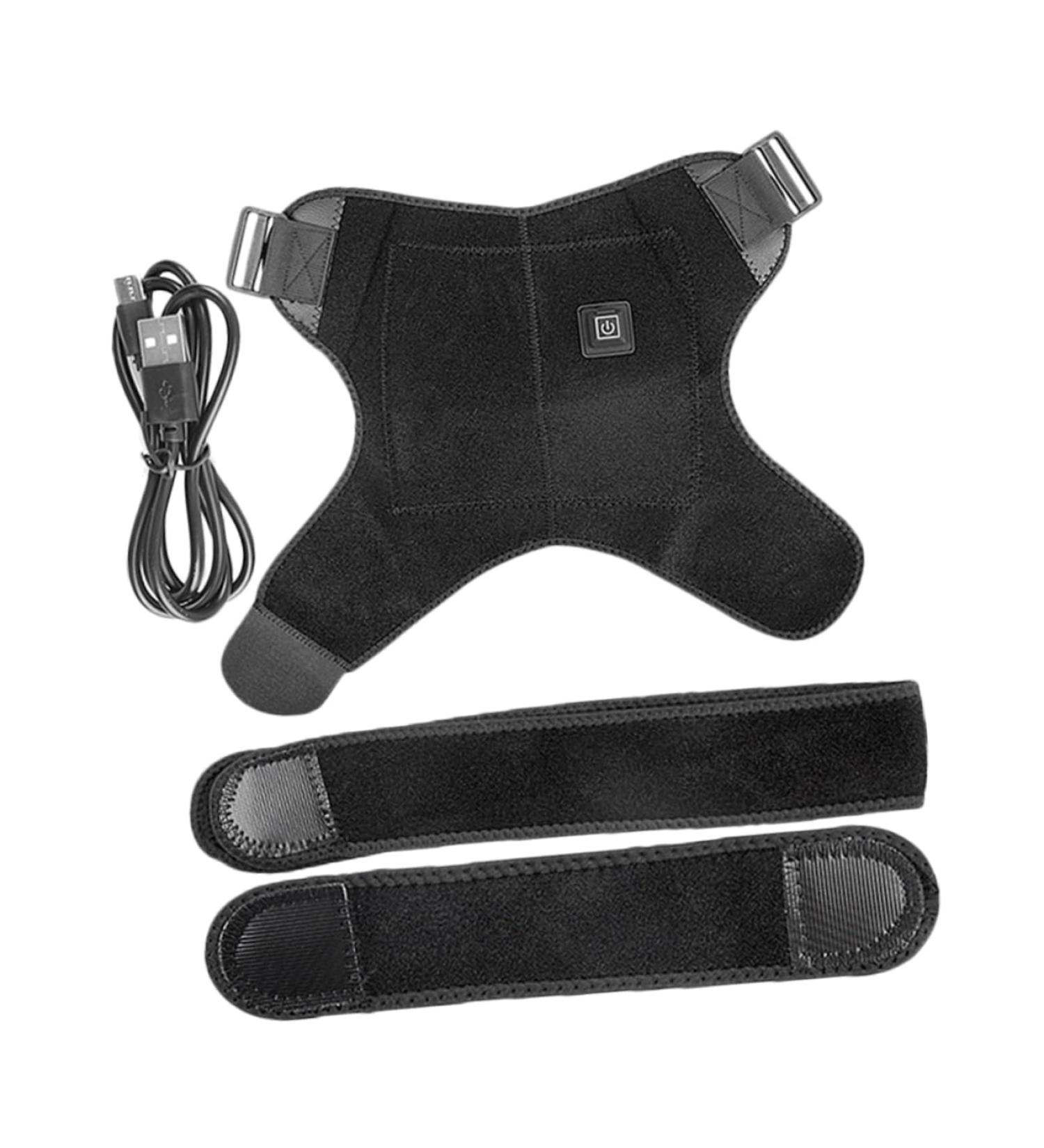 FRCOLOR Heated Shoulder Brace - USB Shoulder Support & Stabilizer | Elastic Protector for Men & Women | Warm Winter Relief - Buy Online on GoSupps.com