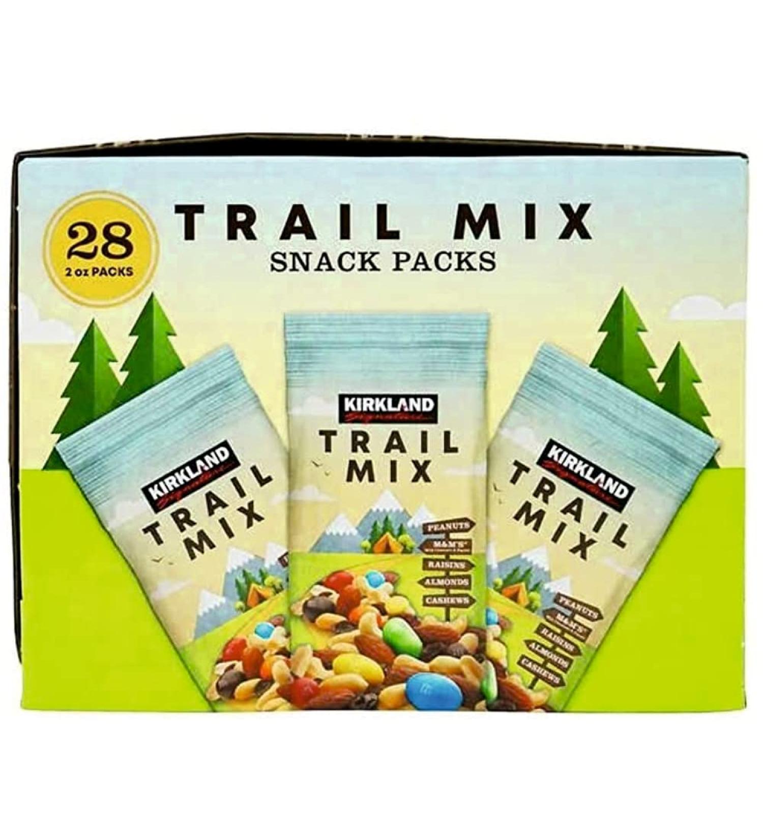 Kirkland Signature Trail Mix Snack Packs 2oz (Pack of 28) - Delicious and Convenient Snacking Option! - Buy Online on GoSupps.com