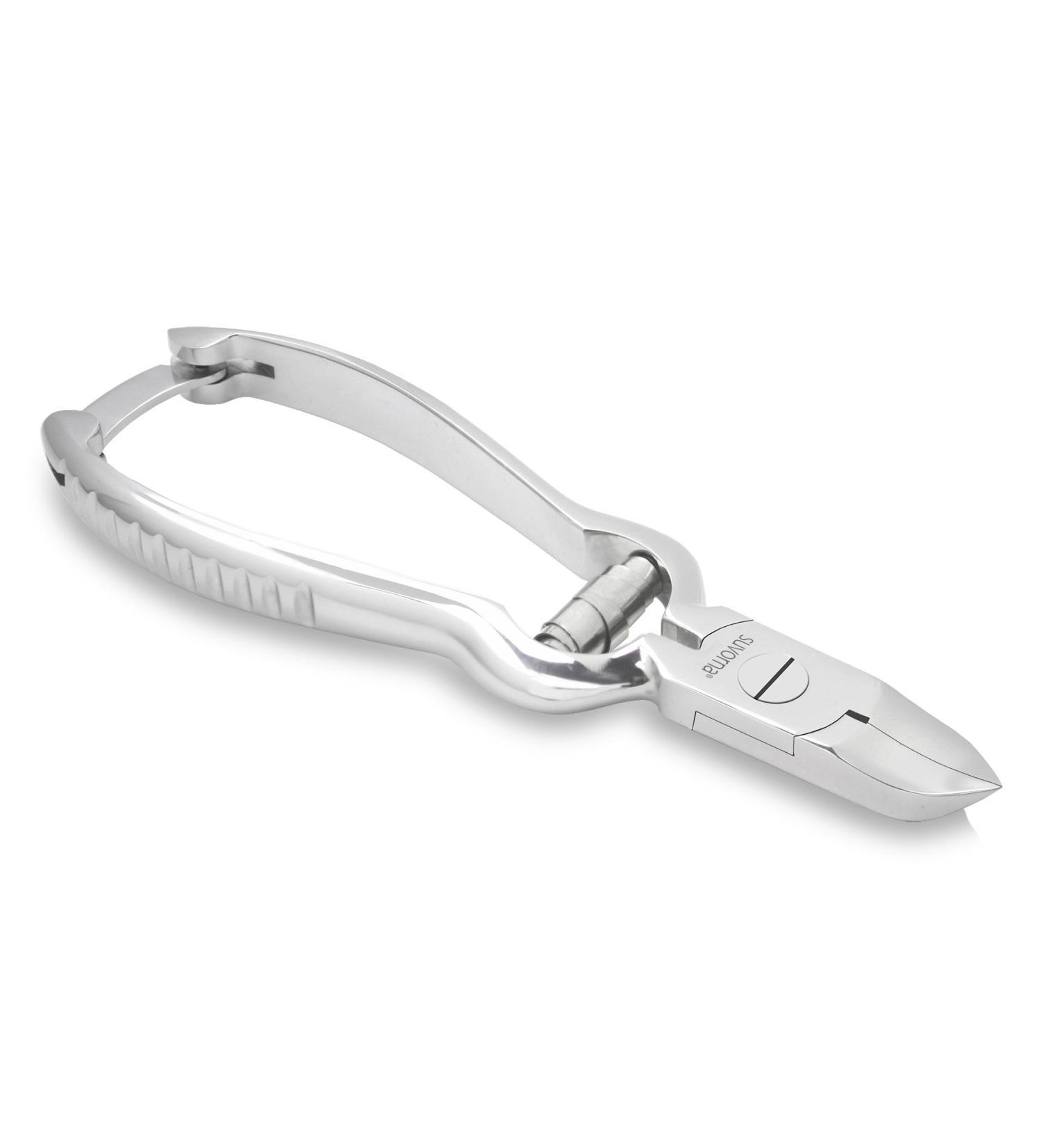 Suvorna Barrel Spring Toe Nail Clippers for Thick Nails - Professional Ingrown Toenail Nippers - Japanese Steel Toenail Cutter - Back Lock Heavy Duty Podiatrist Nail Care Tool for Senior Women And Men Curved Jaw with Barrel Spring & Safety Lock - Buy Online on GoSupps.com