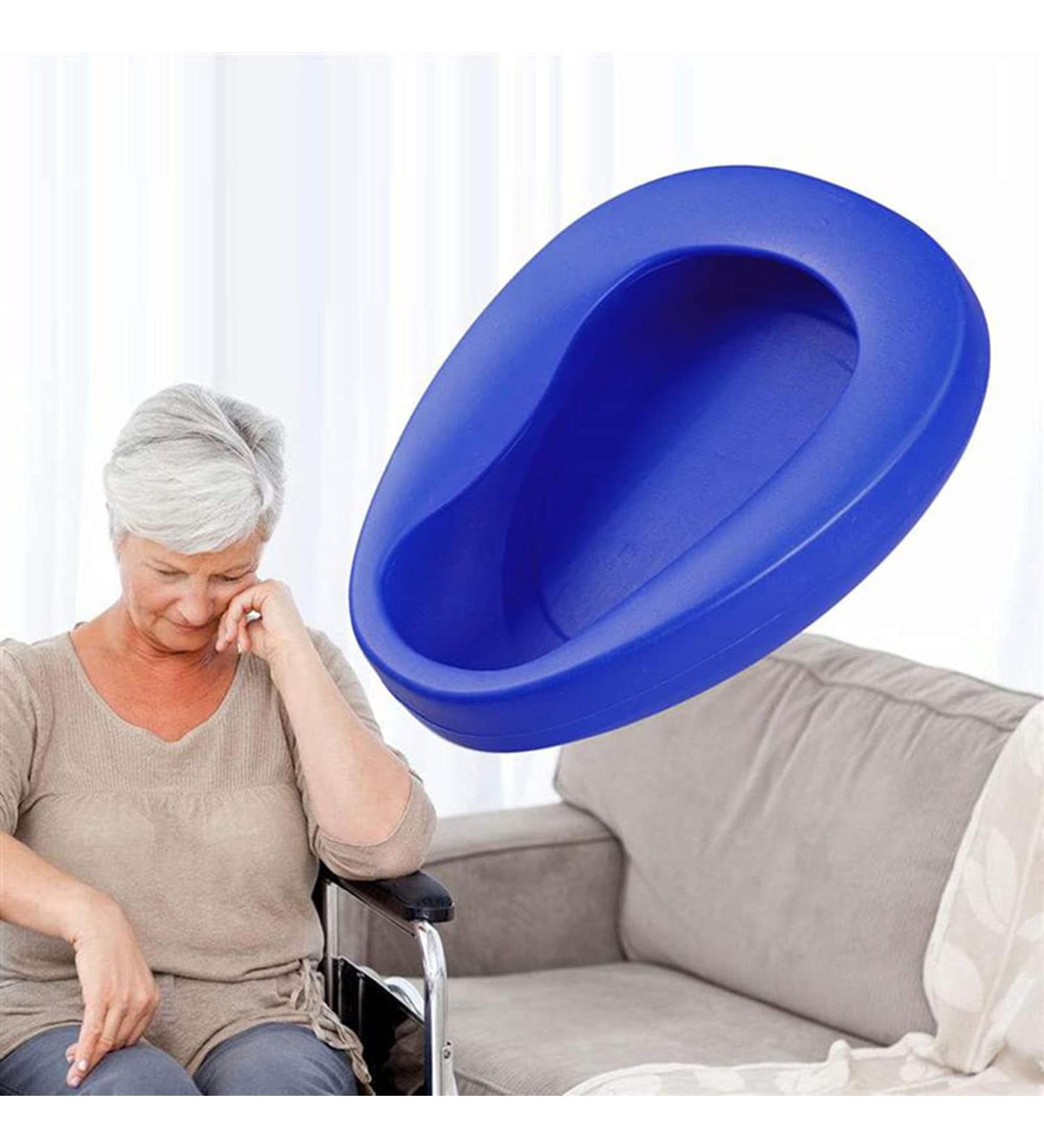 Firm Thick Stable Large Bedpan Bedpan for Adults No Spill or Splash Design Smooth Bed Pan for Bedridden Patients Elderly Men and Women - Buy Online on GoSupps.com