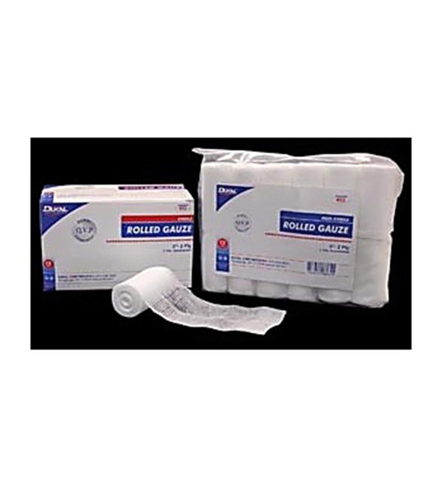 Dukal DUK 403 Non-Sterile Rolled Gauze 2-Ply 3" Width 5 Yards Length (Pack of 96)