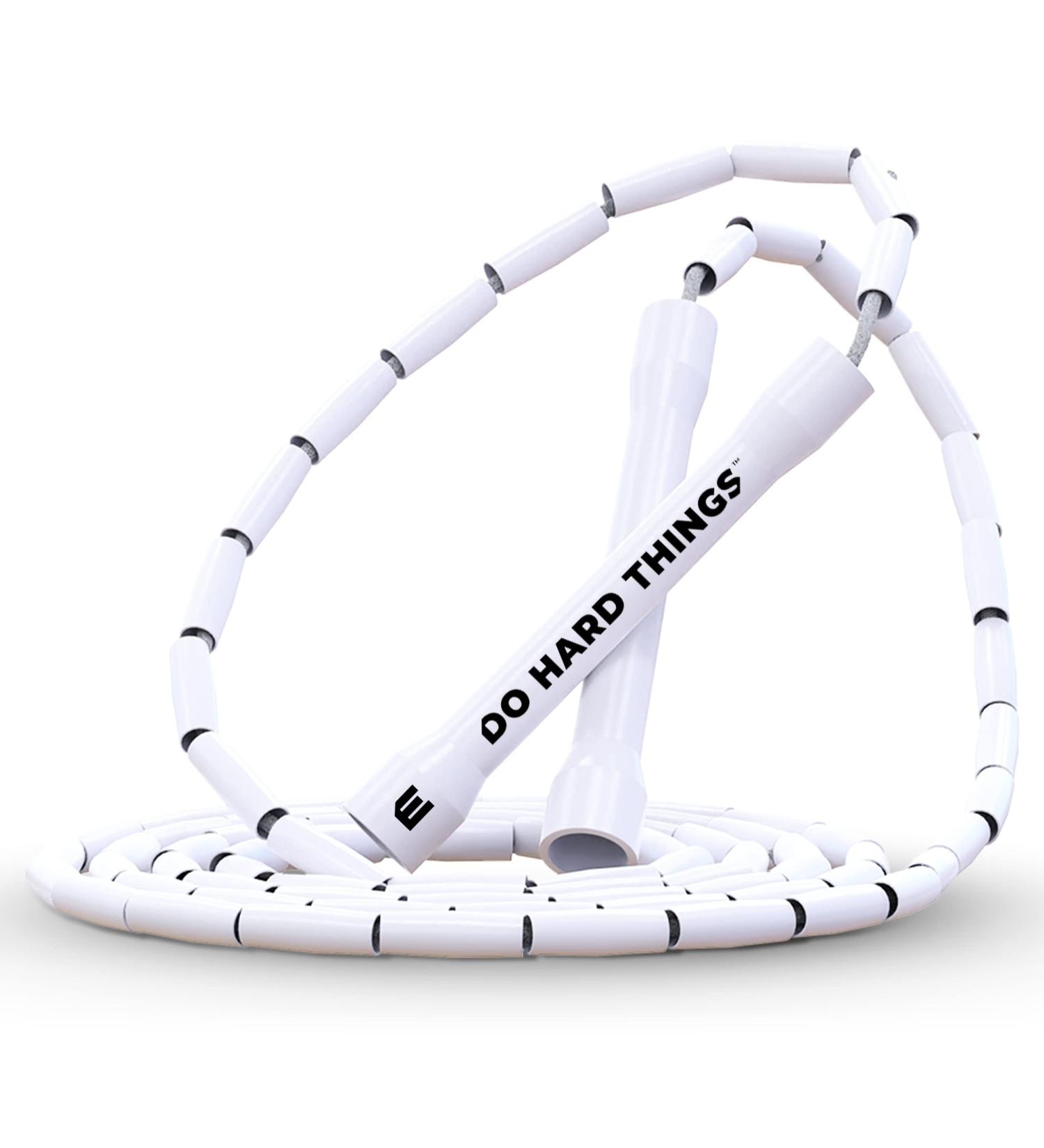 Elite SRS Do Hard Things Beaded Jump Rope | Adjustable Fitness Rope with Unbreakable Handles & Shatterproof Beads Ideal for Your Workout Equipment - Buy Online on GoSupps.com