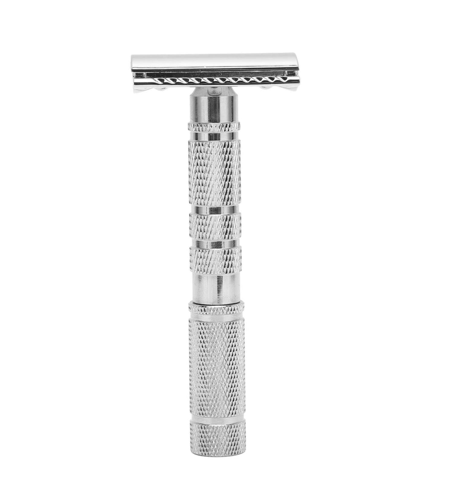 Ergonomic Rust-Resistant Manual Razor Grip | Retro Safety Razor for Men - Ideal for Home Hairdressing & Travel Gifts - Buy Online on GoSupps.com