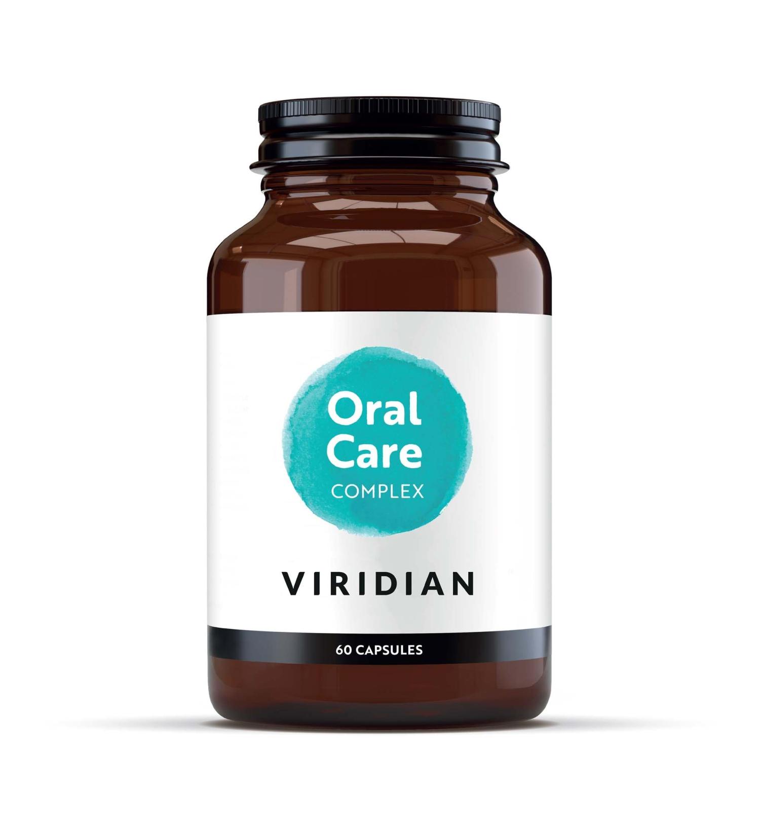 Viridian - Oral Care Complex - 60 Caps | Contributes to Overall Oral Health Normal Function of Gums & Teeth | with Vitamin C & Co-Enzyme Q10 | Nutritionist Formulated