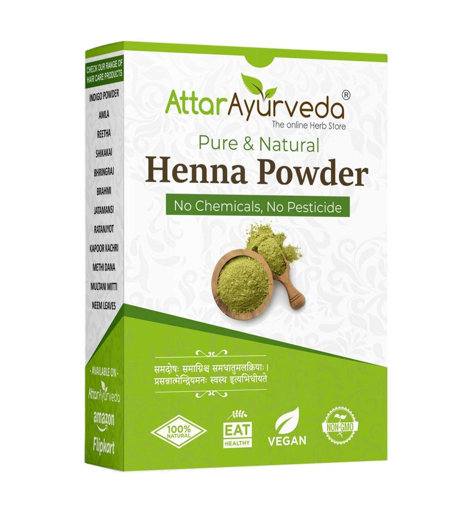 ORGANIZE Attar Ayurveda Natural Henna Powder for Hair 800 gm - Buy Online on GoSupps.com