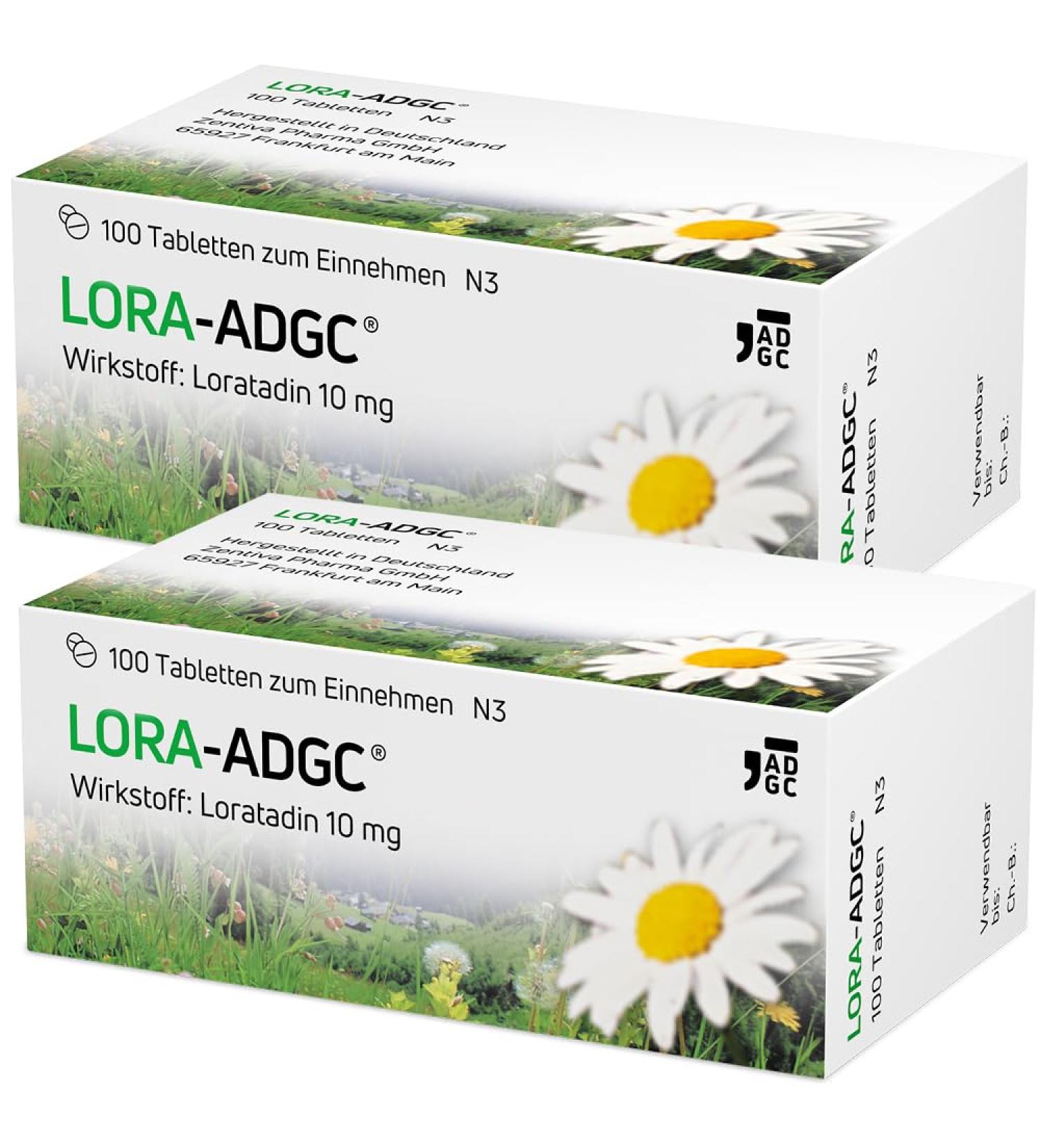 LORA ADGC - 200 Anti-Allergic Tablets for Hay Fever & Skin Irritation | Long-Lasting Child-Friendly Relief from Age 2 - Buy Online on GoSupps.com
