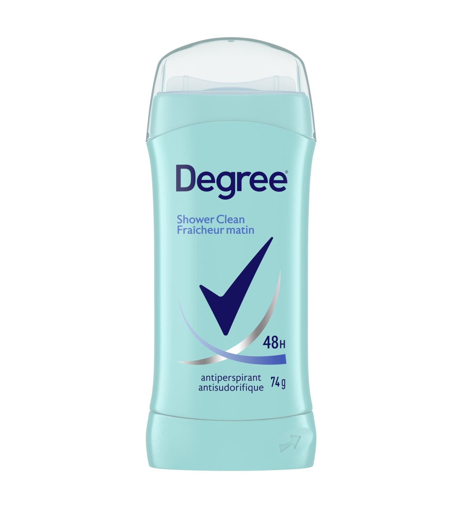 Degree Antiperspirant Stick for 48 Hour Sweat & Odour Protection Shower Clean Deodorant for Women keeps you feeling fresh and dry 74 g - Buy Online on GoSupps.com