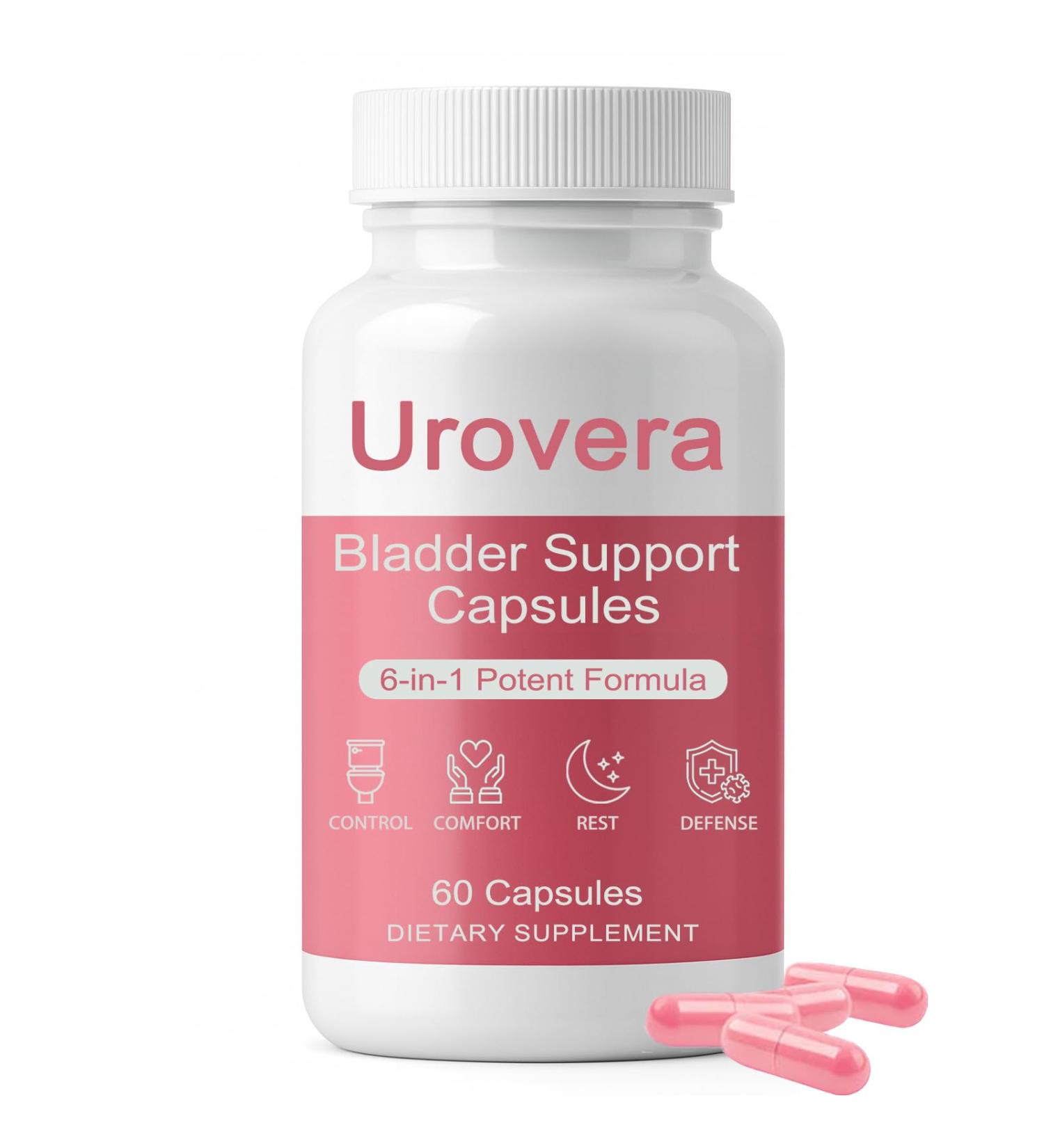 Slifthistle Urovera Bladder Control Capsules 6-in-1 Bladder Support Supplement with Triple System Enhance Muscle Control Reduce Leakage Vegan Non-GMO 30 Servings (1) - Buy Online on GoSupps.com