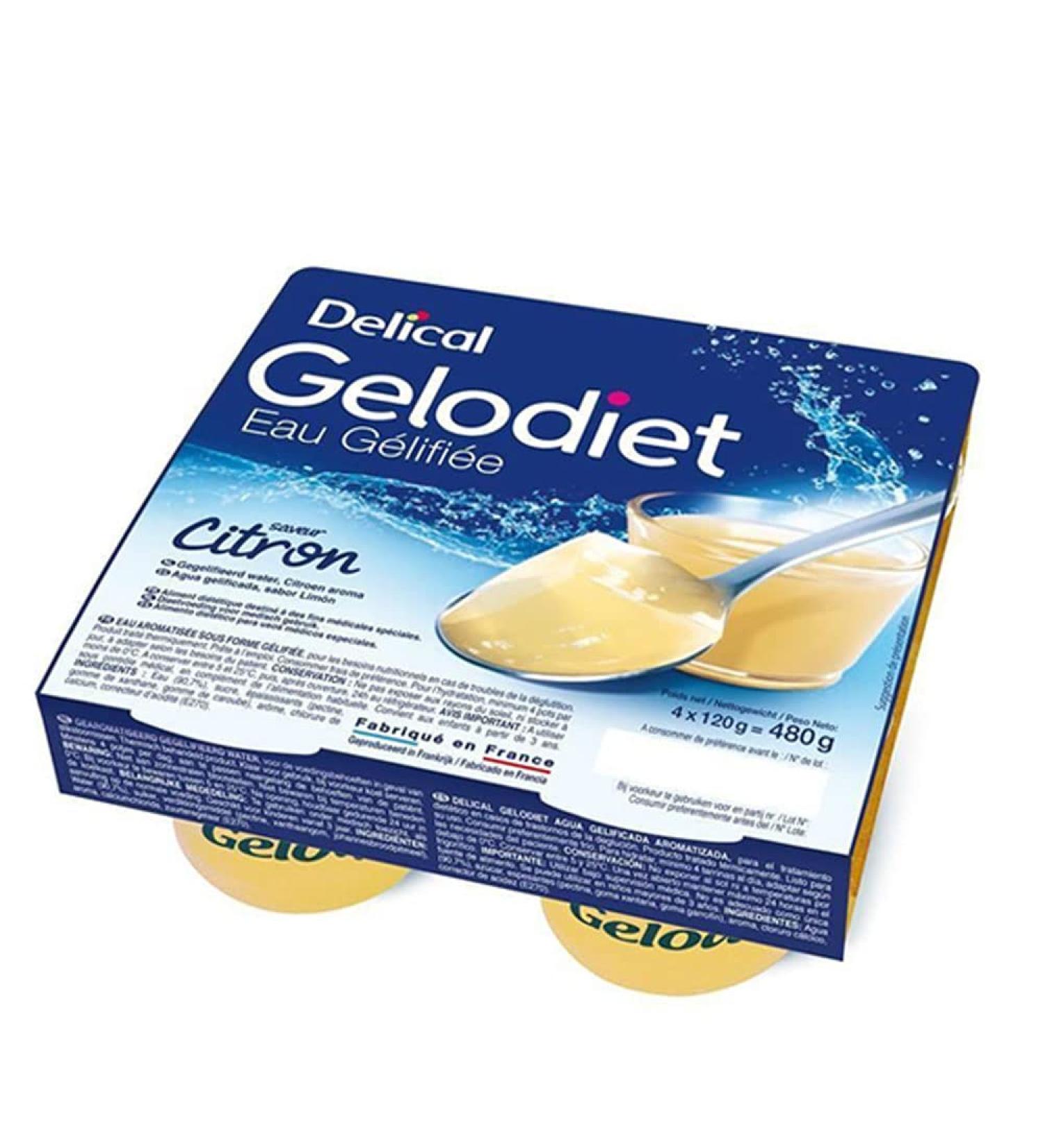 Delical Gelodiet Gel Water 4x120g Delical