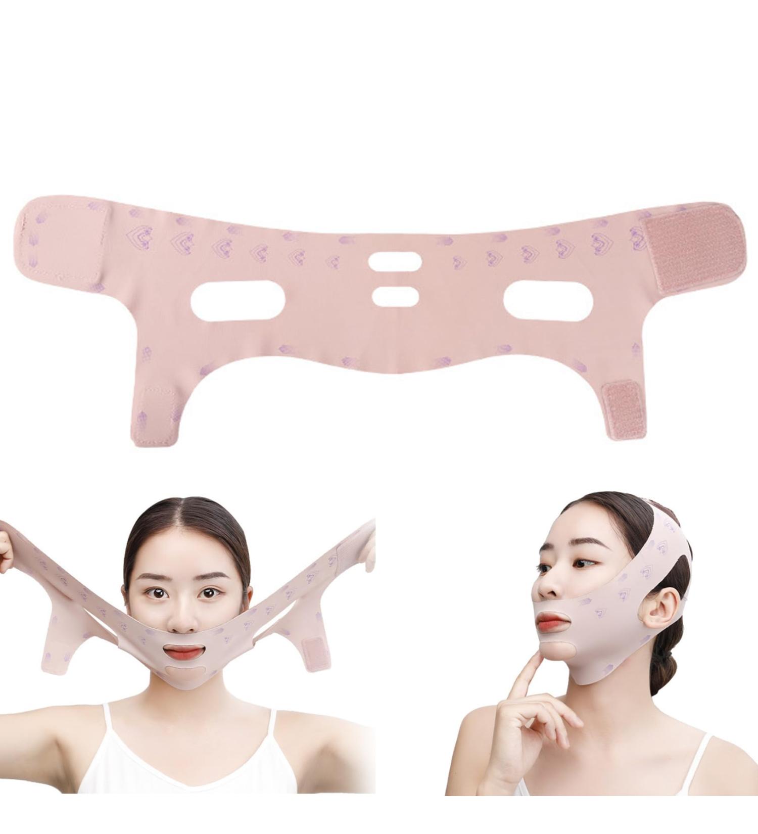 Double Chin Reducer - V Line Lifting Mask & Slimming Strap for Men & Women | Breathable Skin Tightening Solution - Buy Online on GoSupps.com