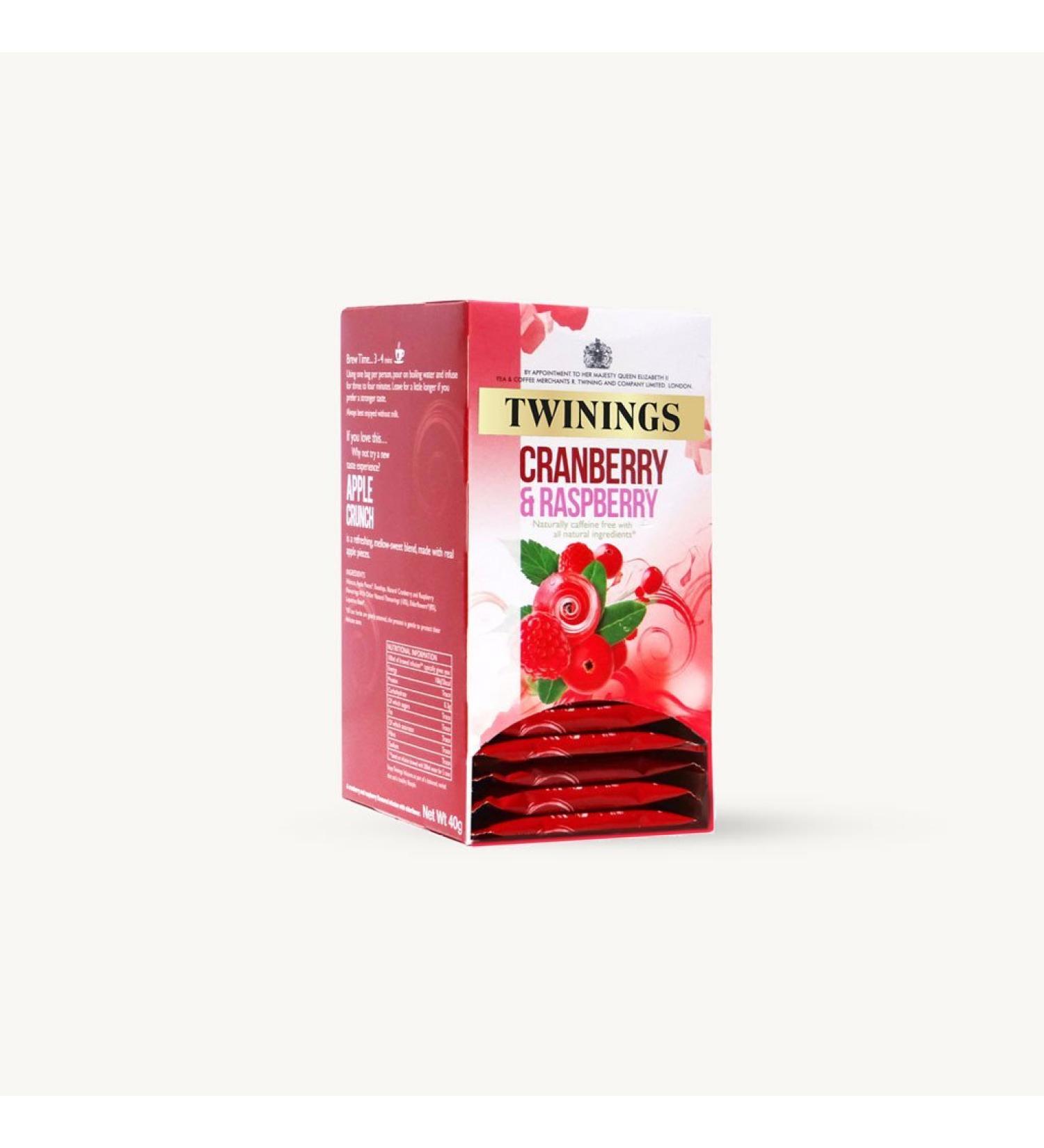 Twinings Cranberry and Raspberry 12X20 Enveloped Tea Bags