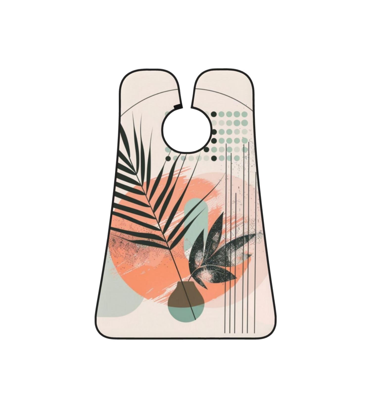 Buy Abstract Plant Print Beard Bib Apron - Non-Stick Hair Catcher for Men | Ideal Shaving Gifts - Buy Online on GoSupps.com