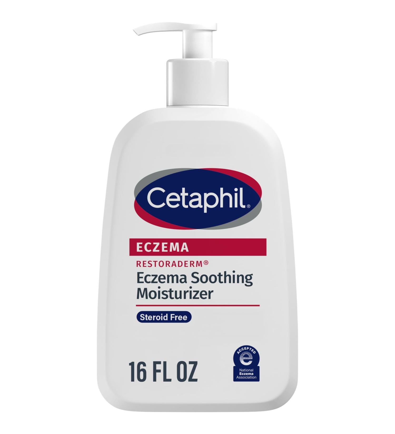 CETAPHIL ECZEMA RESTORADERM Soothing Moisturizer For Eczema Prone Skin 16 oz Fewer Symptom Flare-Ups 48 Hour Hydration 1% Skin Protectant Colloidal Oatmeal Steroid Free Doctor Recommended Brand Unscented 16 Fl Oz (Pa  - Buy Online on GoSupps.com