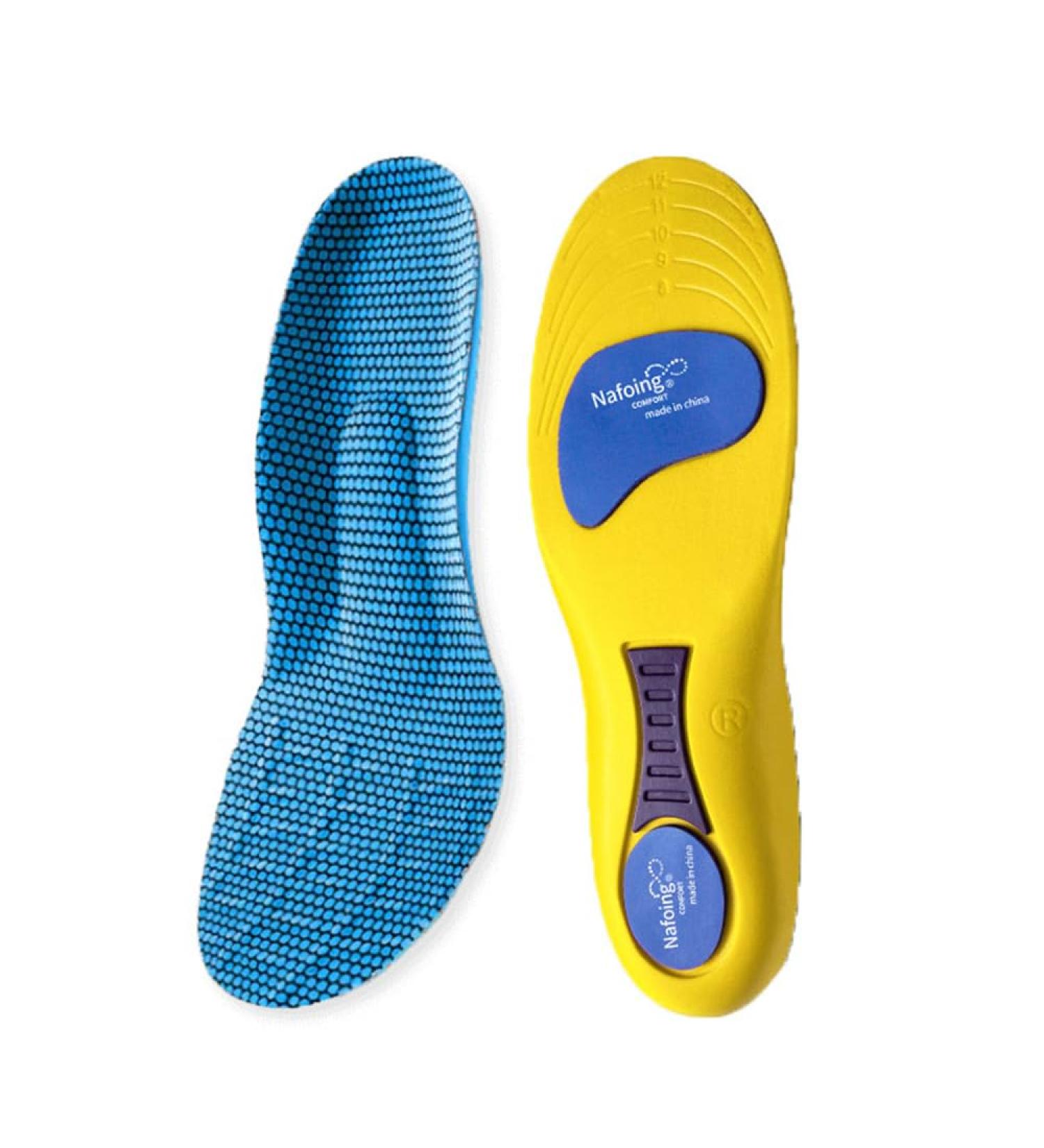 Norelie Comfysole Comfort Orthopedic Insoles for Flat Feet & Plantar Fasciitis - Pressure Relief & Foot Vault Support - Size 35-36 - Yellow*1 Pair - Buy Online on GoSupps.com