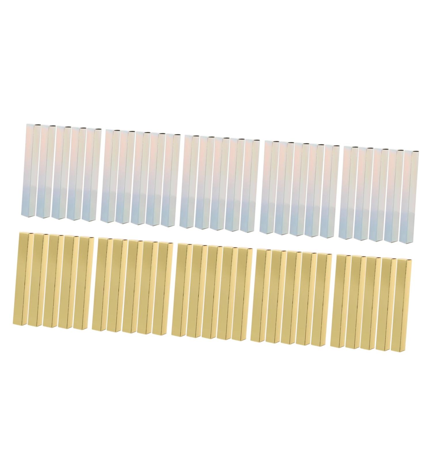  BIUDECO 50 Boxes Lip Gloss Box Lipstick Box DIY Lipstick Bottle Boxes Lip Container Perfume Eyeliner Gold Card - Buy Online on GoSupps.com