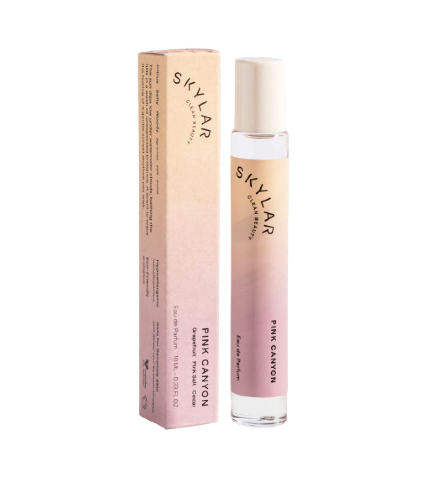Skylar Pink Canyon Eau de Parfum - Hypoallergenic & Clean Perfume for Women & Men Vegan & Safe for Sensitive Skin - Notes of Grapefruit Pink Salt & Cedar - 10mL /0.33 Fl oz - Buy Online on GoSupps.com