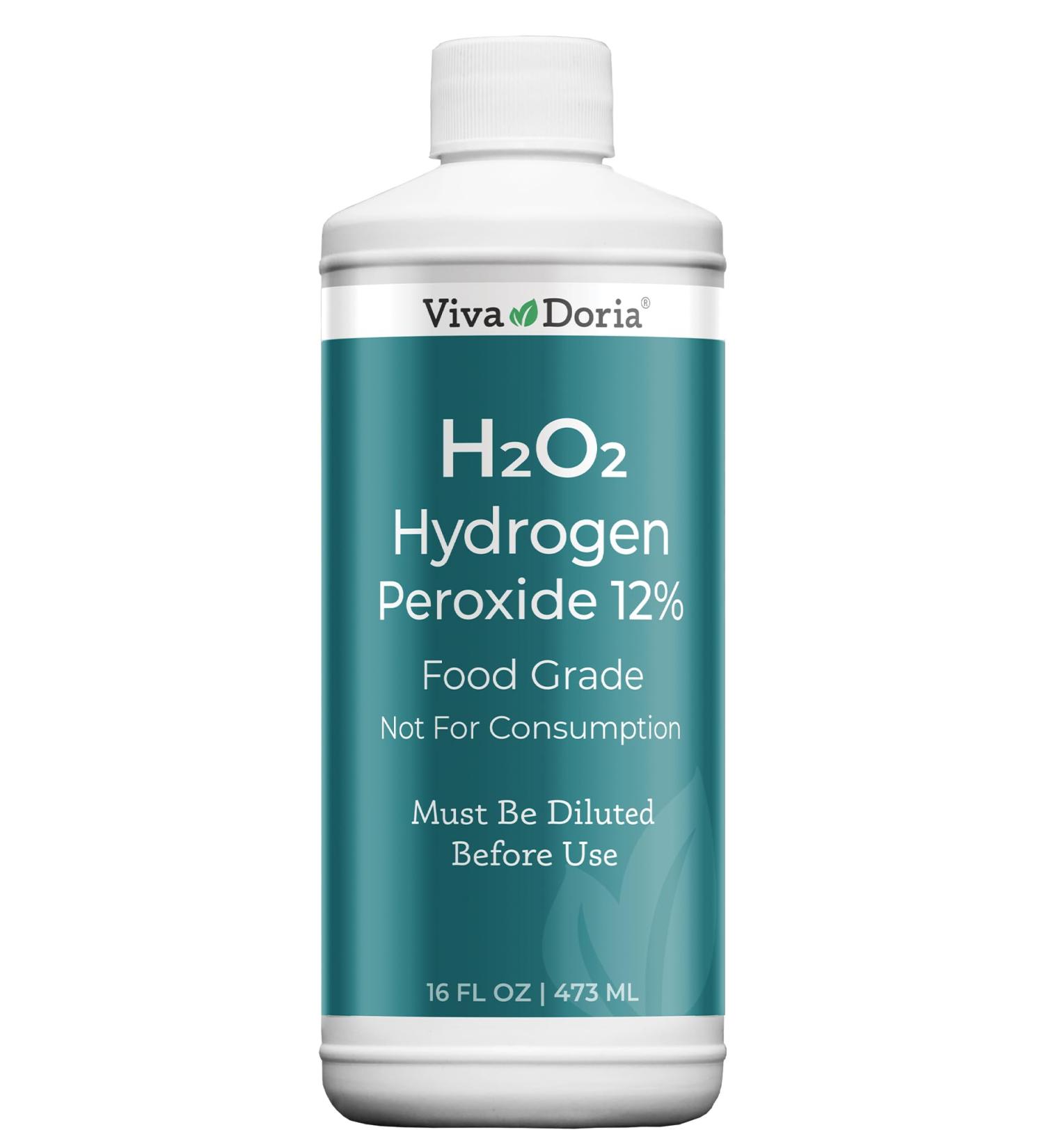 Viva Doria Food Grade Hydrogen Peroxide 12% - 16 Fl Oz | Safe for Food Use International Shipping Available - Buy Online on GoSupps.com