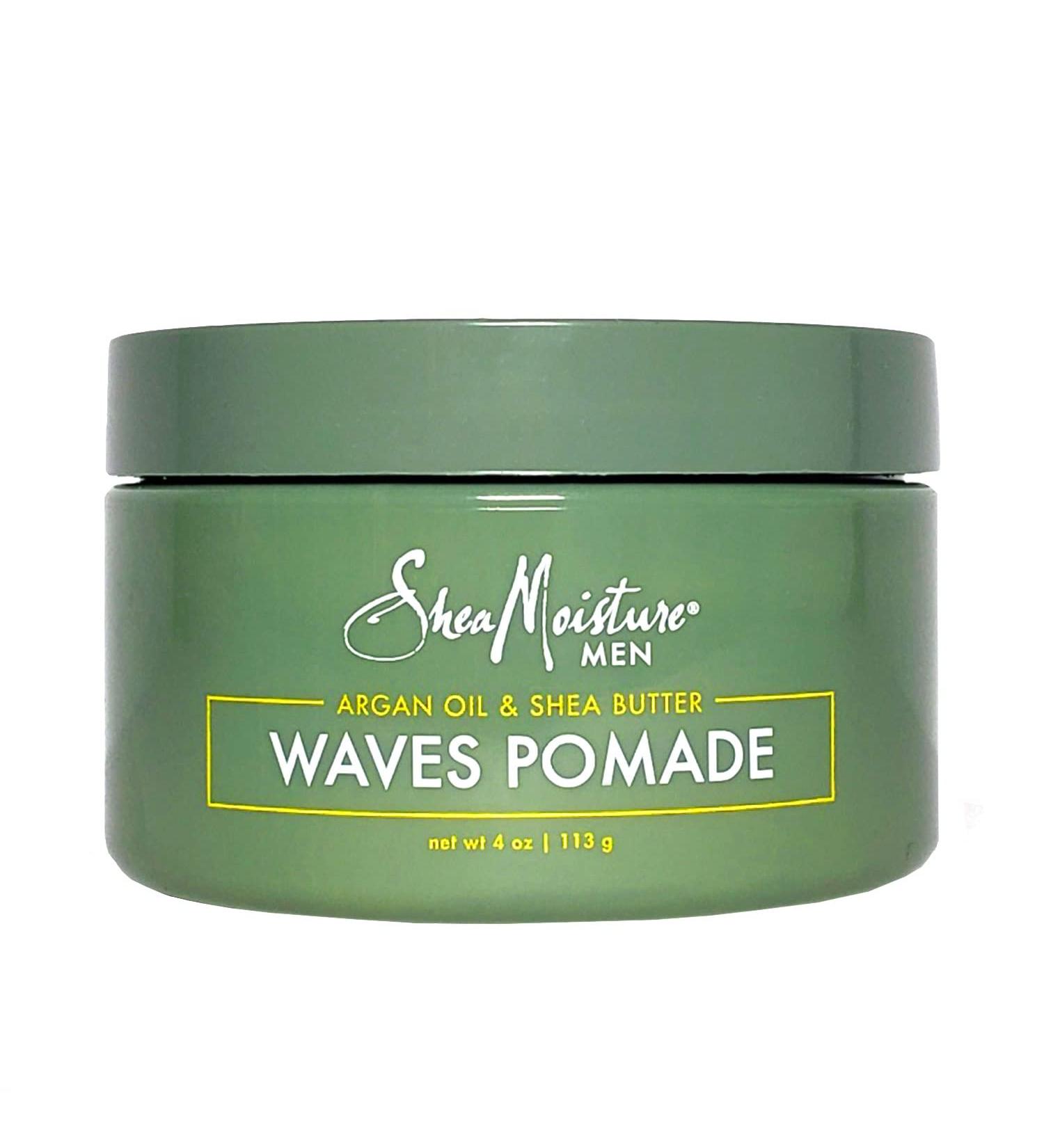 SheaMoisture Men Waves Pomade - Argan Oil & Shea Butter Hair Styling Wax for Frizz Control - 4 oz - Buy Online on GoSupps.com