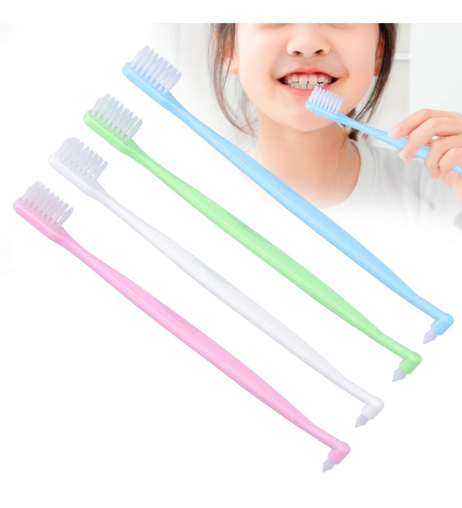 Orthodontic Toothbrush Set - 4PCS Double-Sided Interspace Brushes for Braces Cleaning - Ideal for Dental Care - Buy Online on GoSupps.com