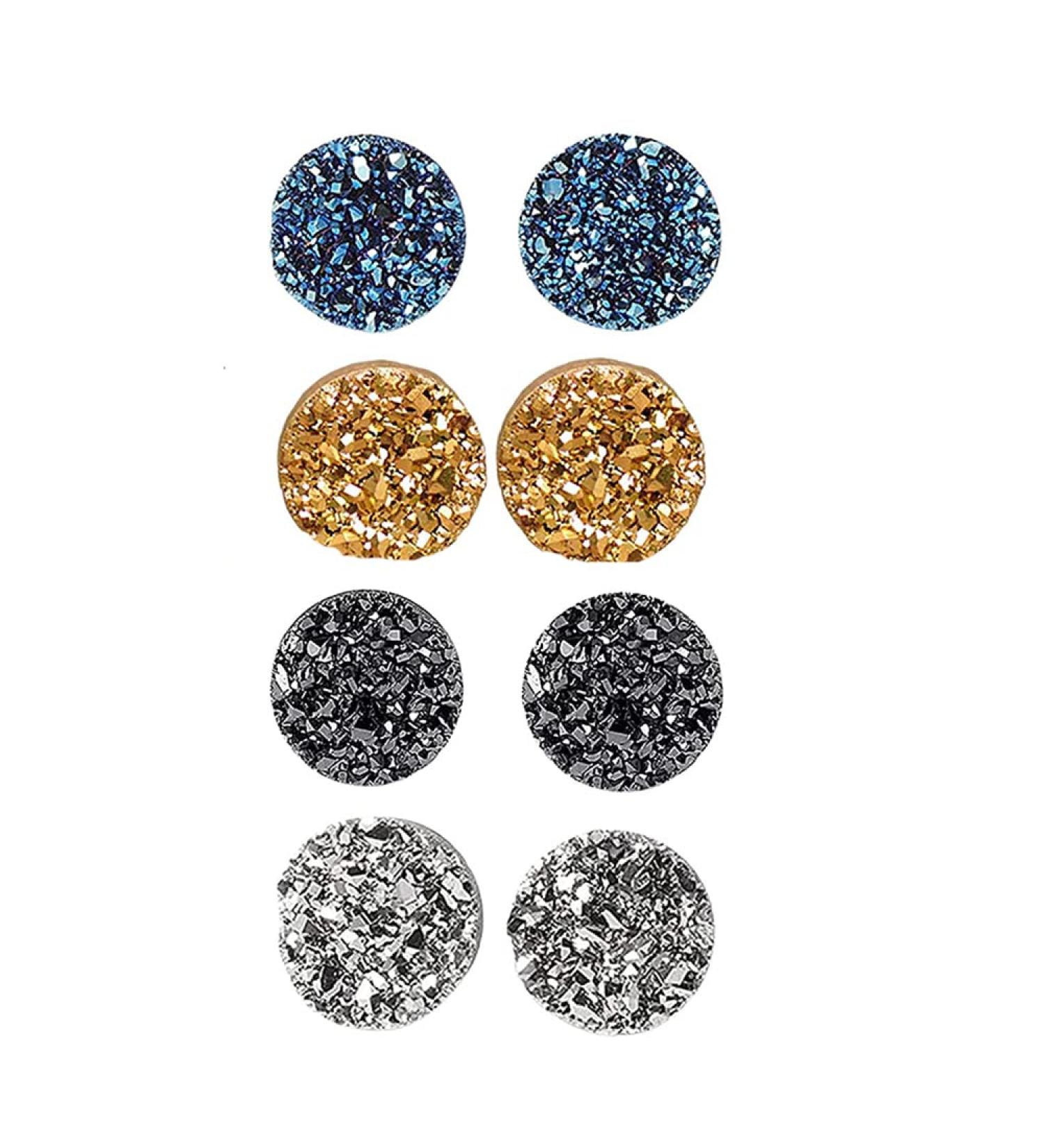 LIHWKD Magnetology Germanium Earrings - Non-Penetrating Magnetic Therapy Earrings (4pcs) | Enhance Wellness & Style | International Shipping - Buy Online on GoSupps.com