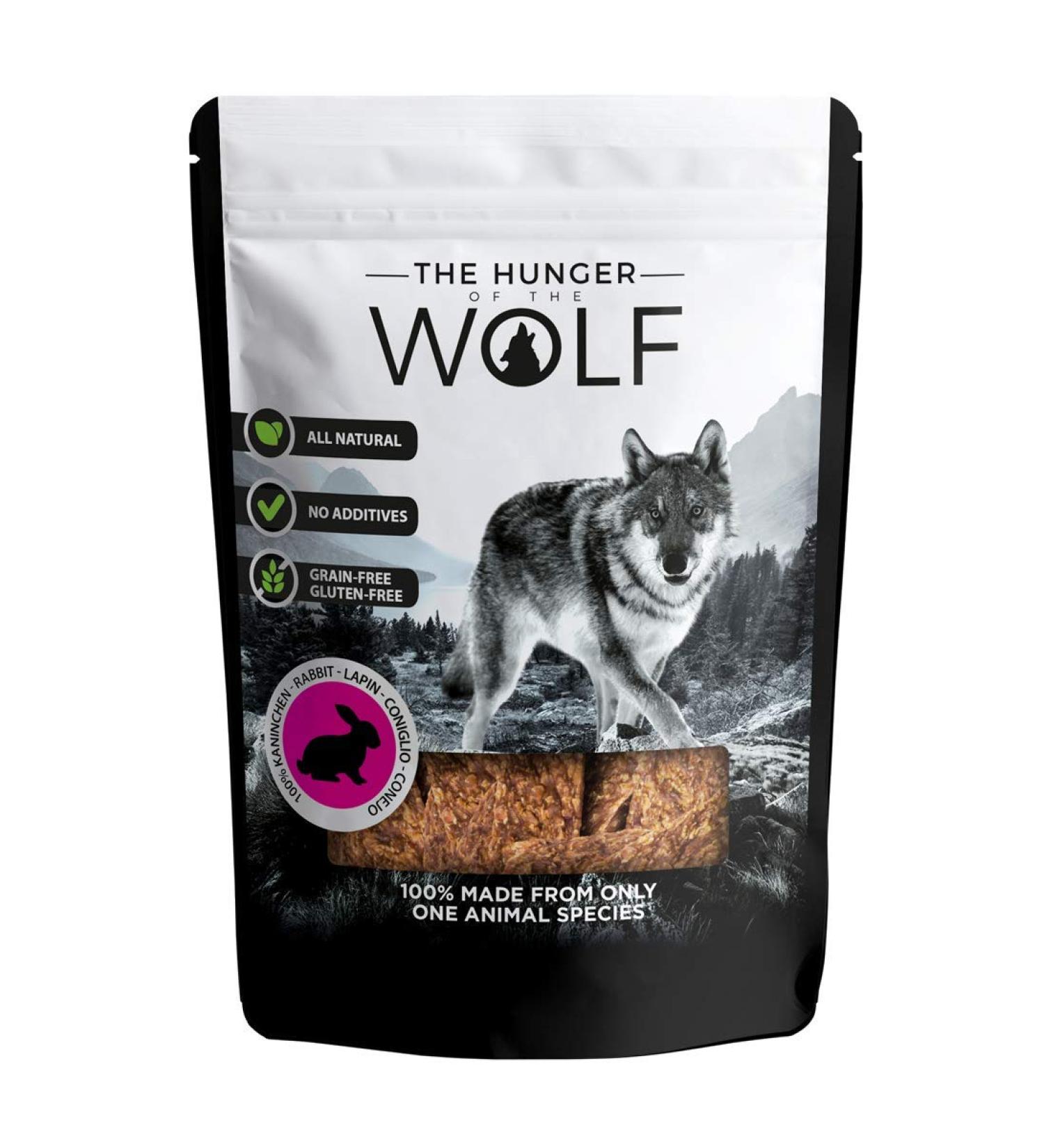 The Hunger of the Wolf 100% Rabbit Dog Snack - 200g for All Breeds | Premium Dog Treats - Buy Online on GoSupps.com