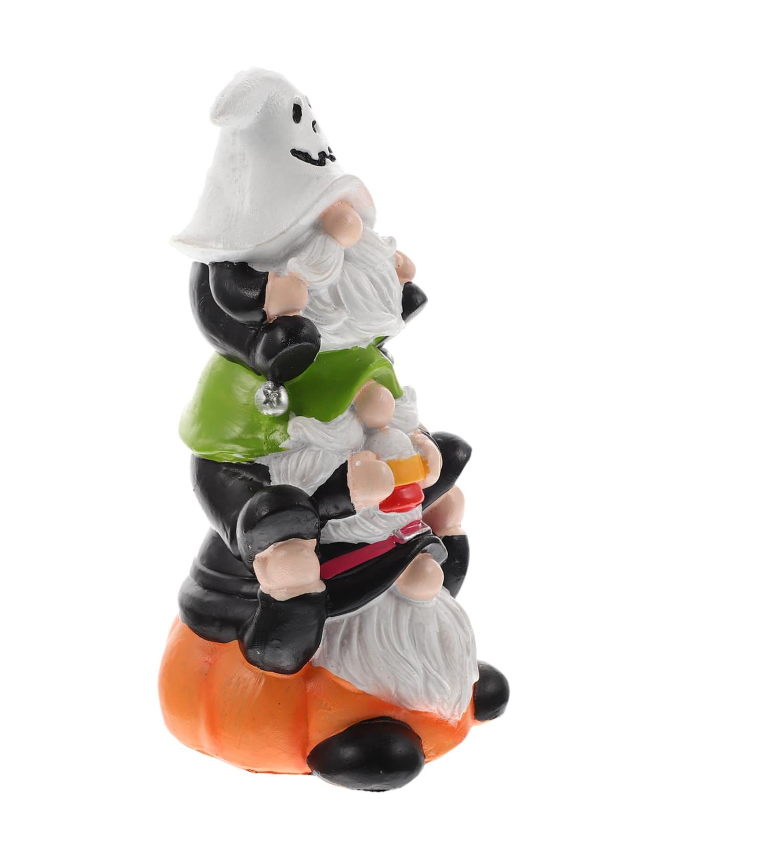 GANAZONO 2pcs Resin Halloween Pumpkin Halloween Resin Gnome Statue Halloween Swedish - Buy Online on GoSupps.com