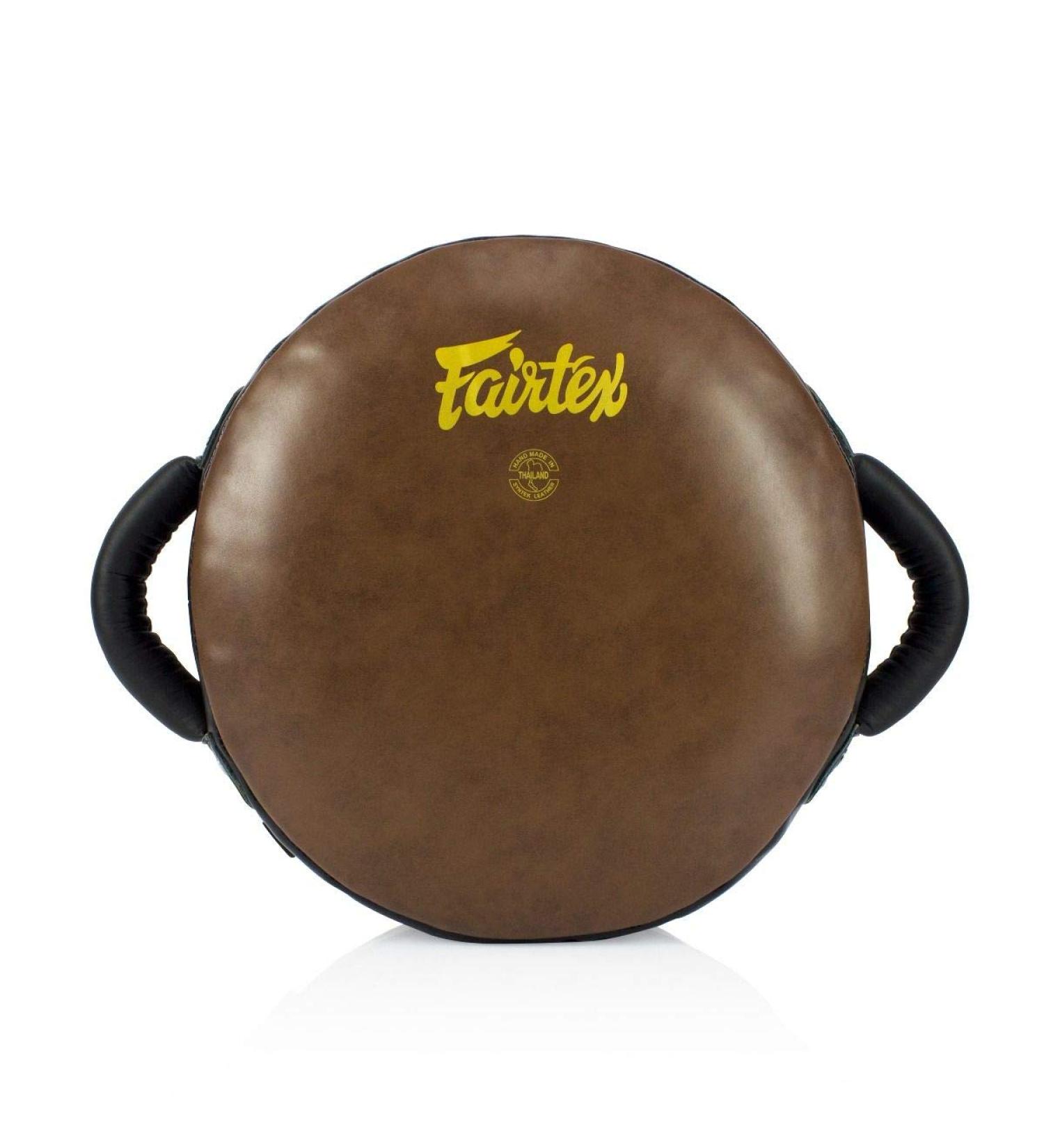 Fairtex LKP2 Donut Round Leg Kicking Pads - Brown | Heavy Punching Training for Boxing, Kickboxing, MMA - Buy Online on GoSupps.com