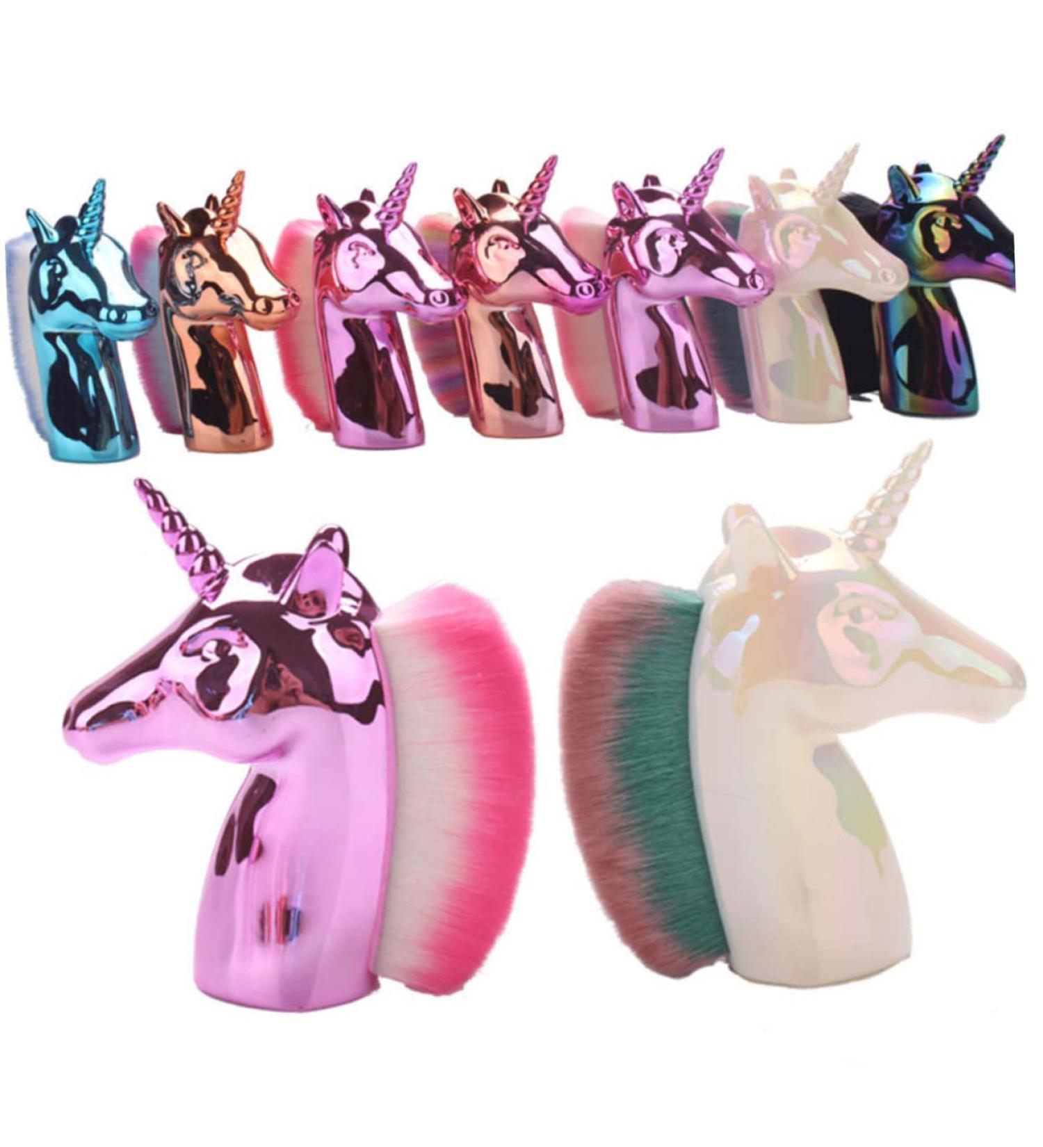 POPETPOP 1pc Tuck in Foundation Makeup Unicorn Makeup Make up Liquid Foundation Brush Foundation Brush for Liquid Makeup Major Horse Head 9x8cm Pink - Buy Online on GoSupps.com