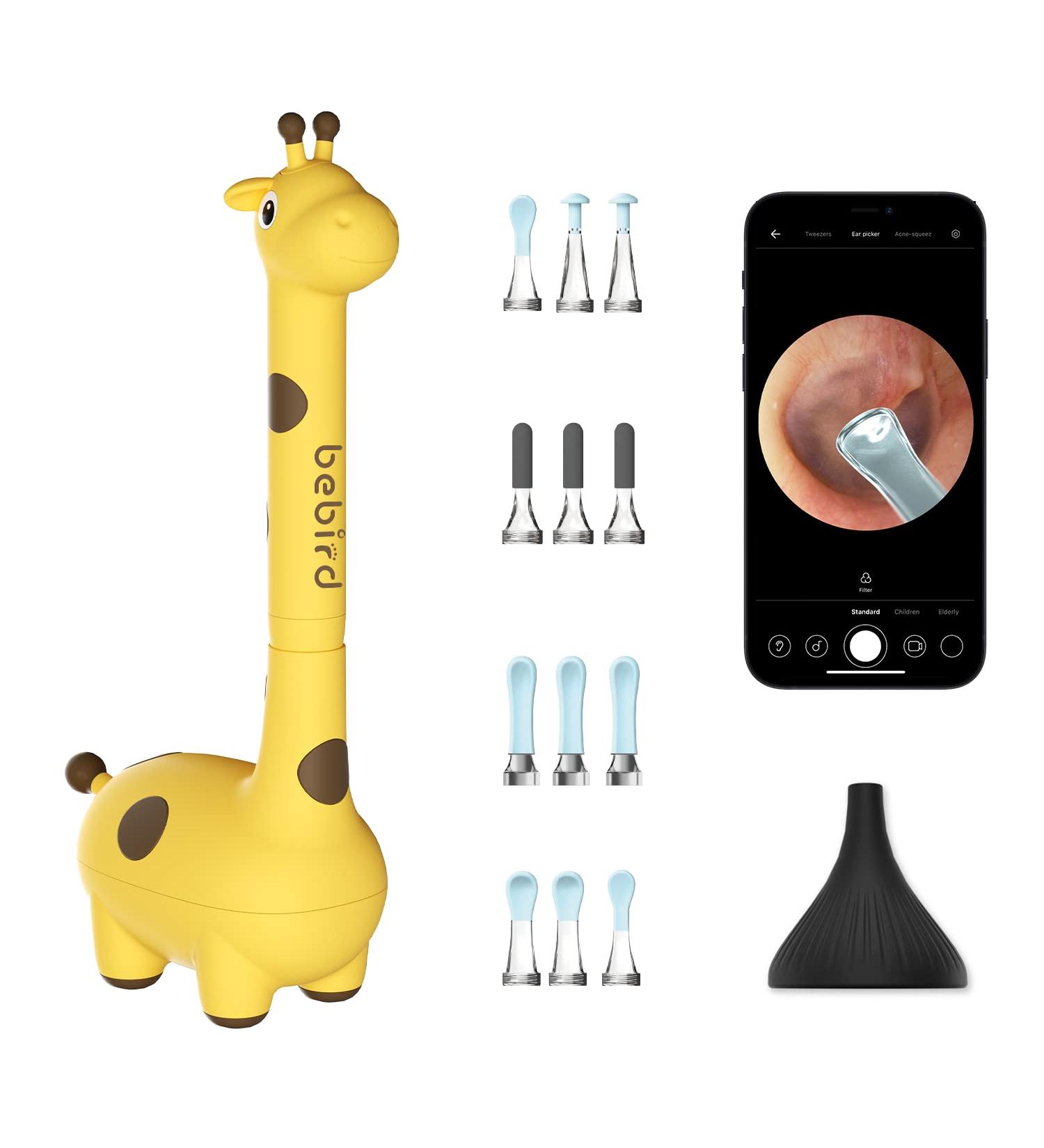Bebird Ear Wax Removal Kit for Kids | Visual Ear Cleaner with Camera for iPhone, iPad, Android | 12Pcs Tips | D3 Pro Yellow - Buy Online on GoSupps.com