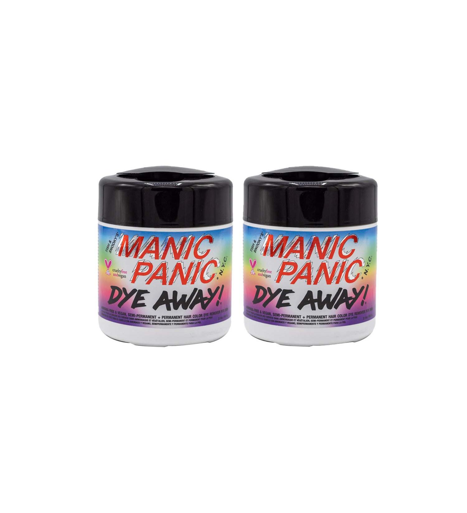 Manic Panic Dye Away Wipes - 50 Pack Vegan & Cruelty-Free Hair Dye Remover - Duo 63 ml (Pack of 2) - Buy Online on GoSupps.com