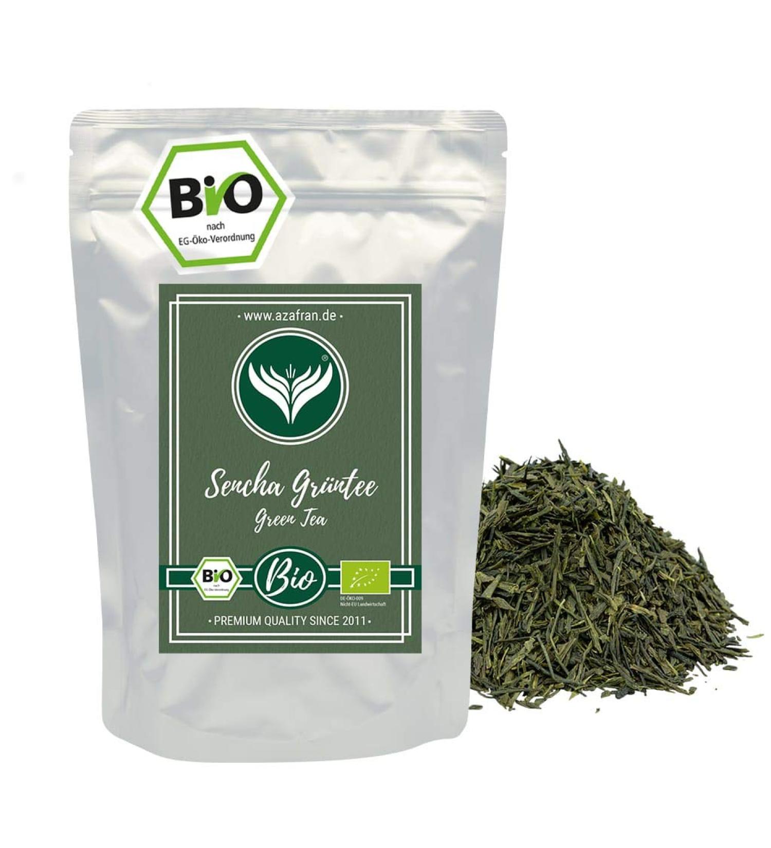 Azafran Organic Sencha Uchiyama Green Tea - Authentic Japanese 500g Pack for International Shipping - Buy Online on GoSupps.com