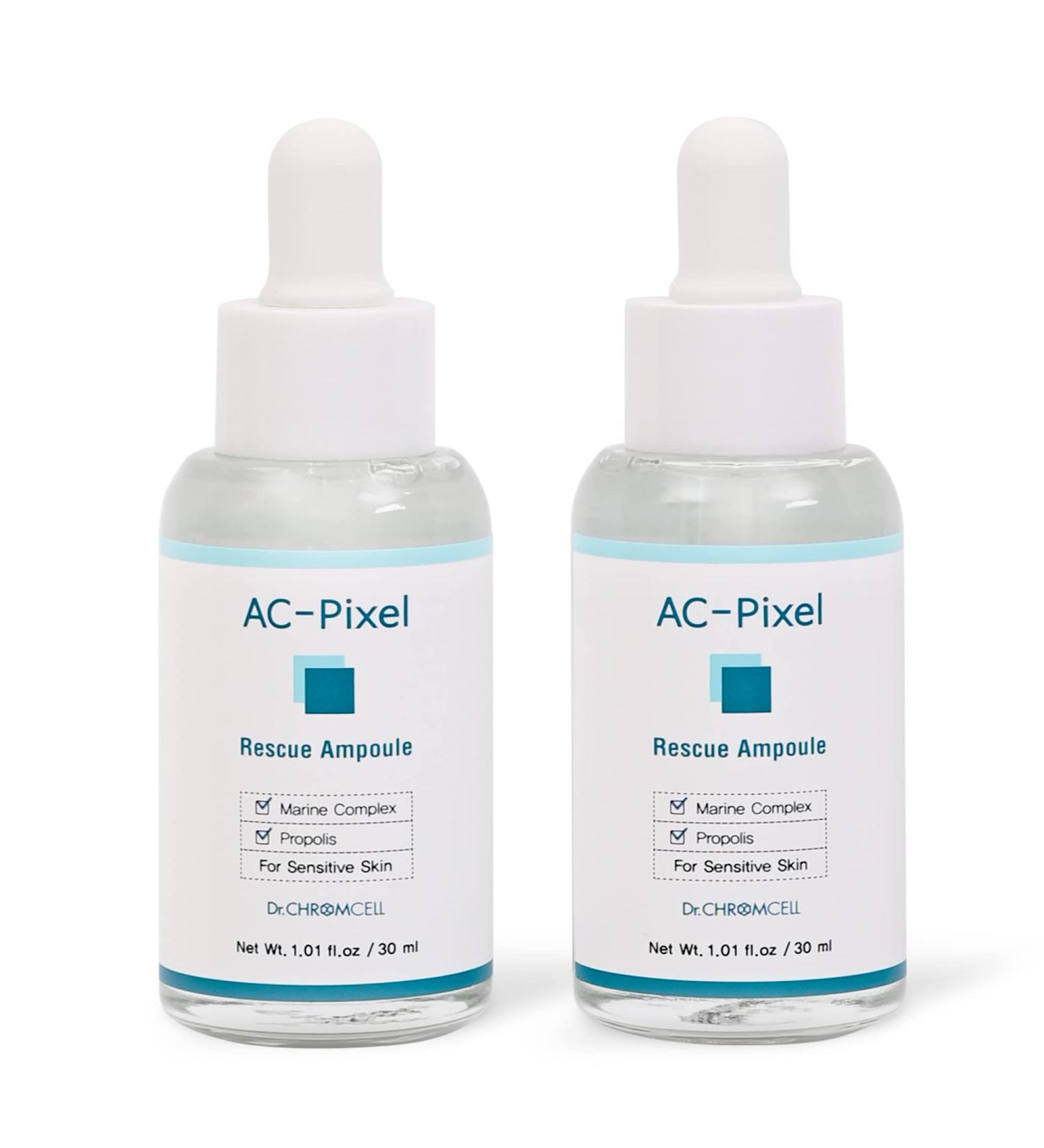 Buy Dr.CHROMCELL AC-Pixel Rescue Ampoule | Pore Minimizer Serum (60ml) | Korean Acne Treatment | Anti-Acne & Dark Spot Corrector with Tea Tree Oil | International Shipping Available - Buy Online on GoSupps.com