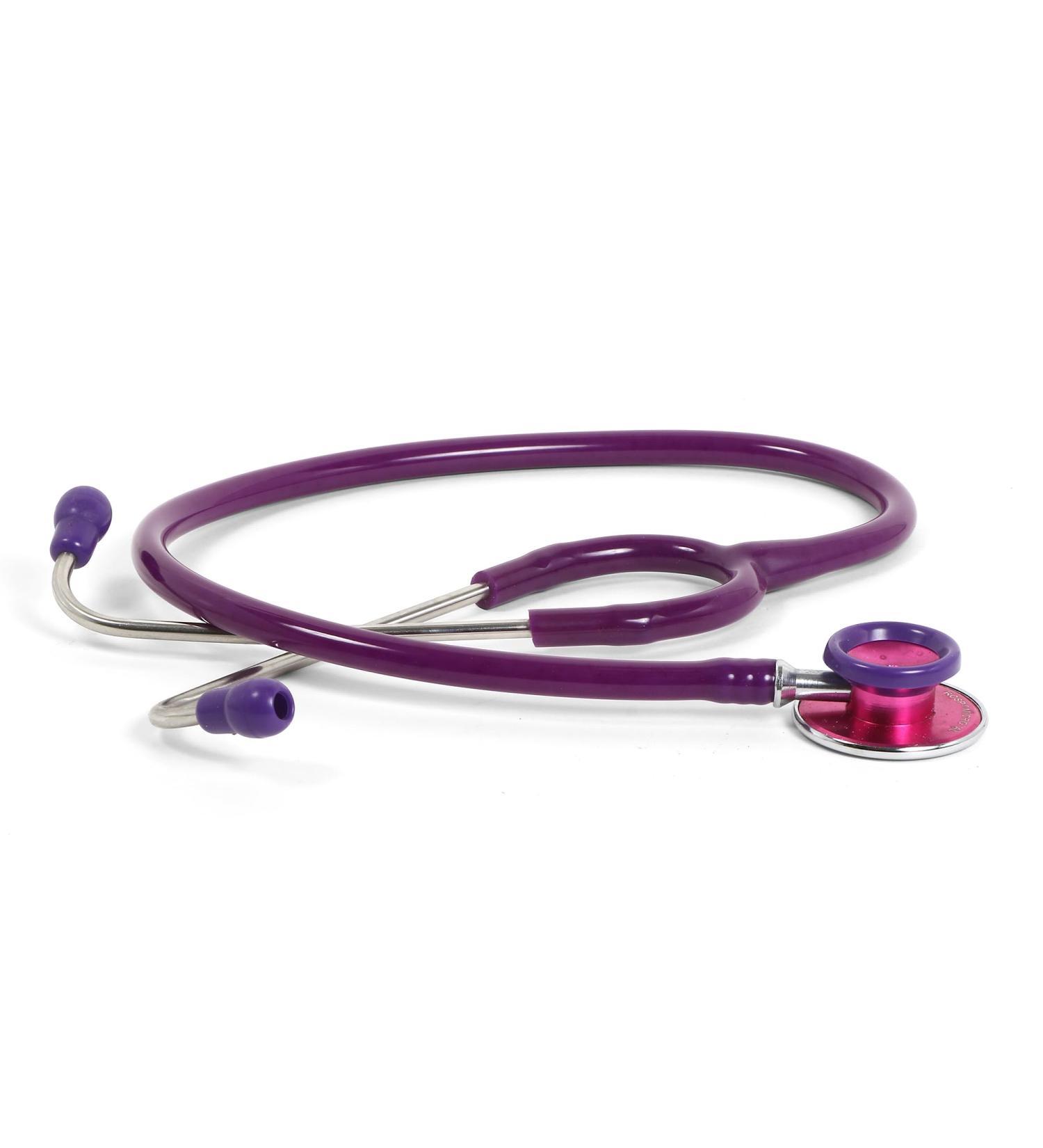 Buy Acoustic Stethoscope for Doctors & Medical Students - Lightweight Flexible Soft Ear Knobs - Purple | International Shipping Available - Buy Online on GoSupps.com