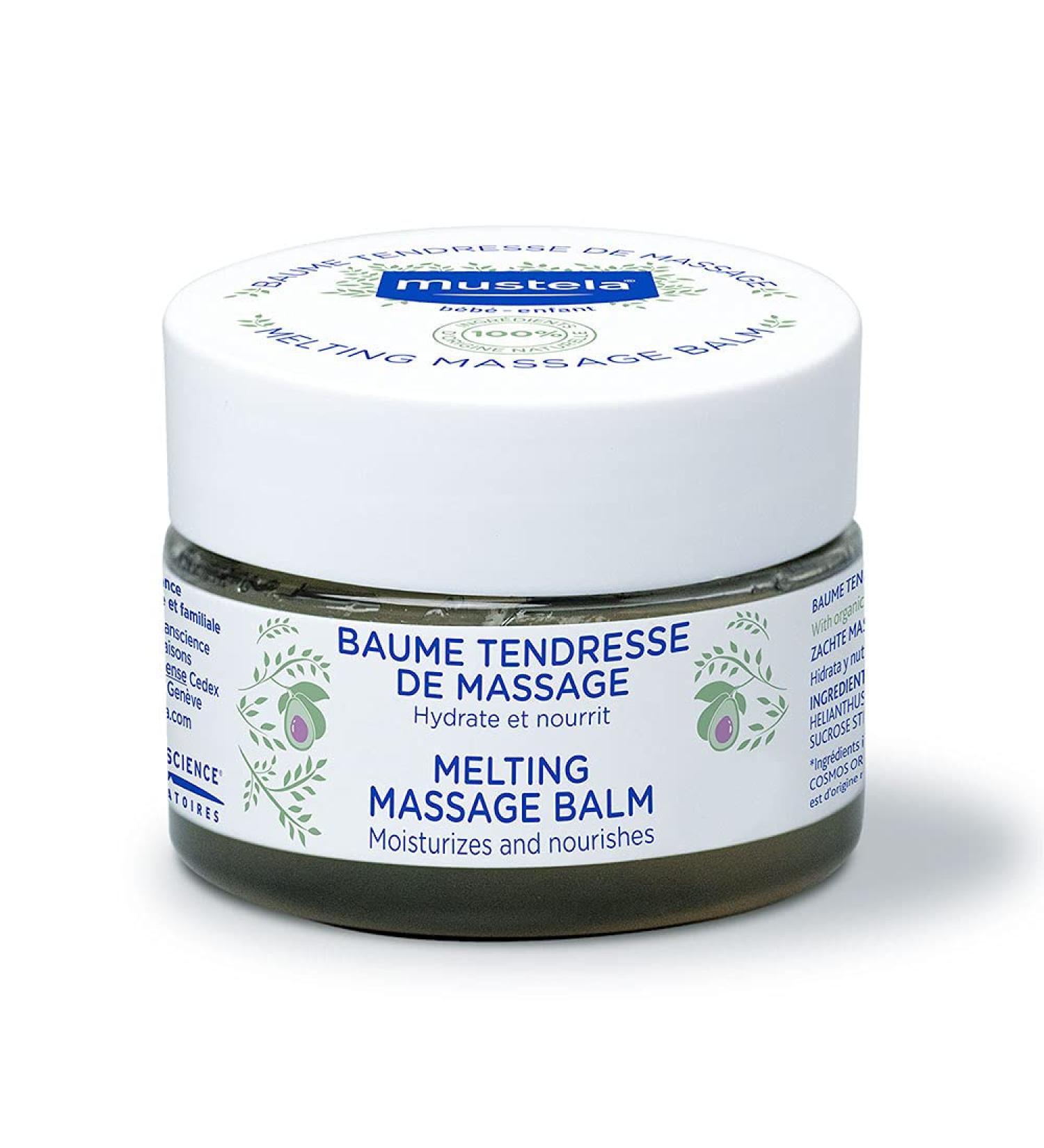 Mustela Baby Massage Balm | Avocado & Sunflower Oil | Vegan, Alcohol-Free | 3.17 oz - Buy Online on GoSupps.com