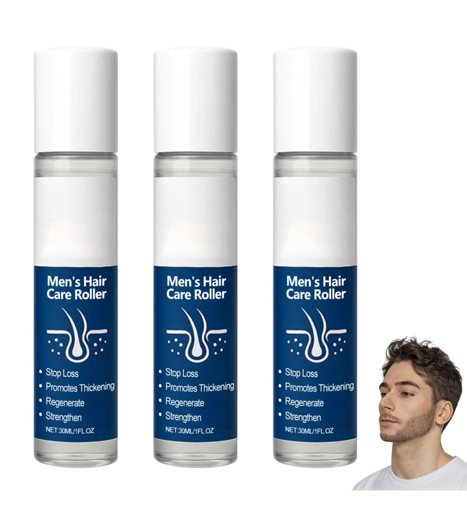 homomdy Hair Care Serum for Men Nourishing Wrap Serum Strengthening Soothing Moisturizing Natural Formula for Thicker Stronger Light and Non-Greasy Hair (3 Pcs) - Buy Online on GoSupps.com