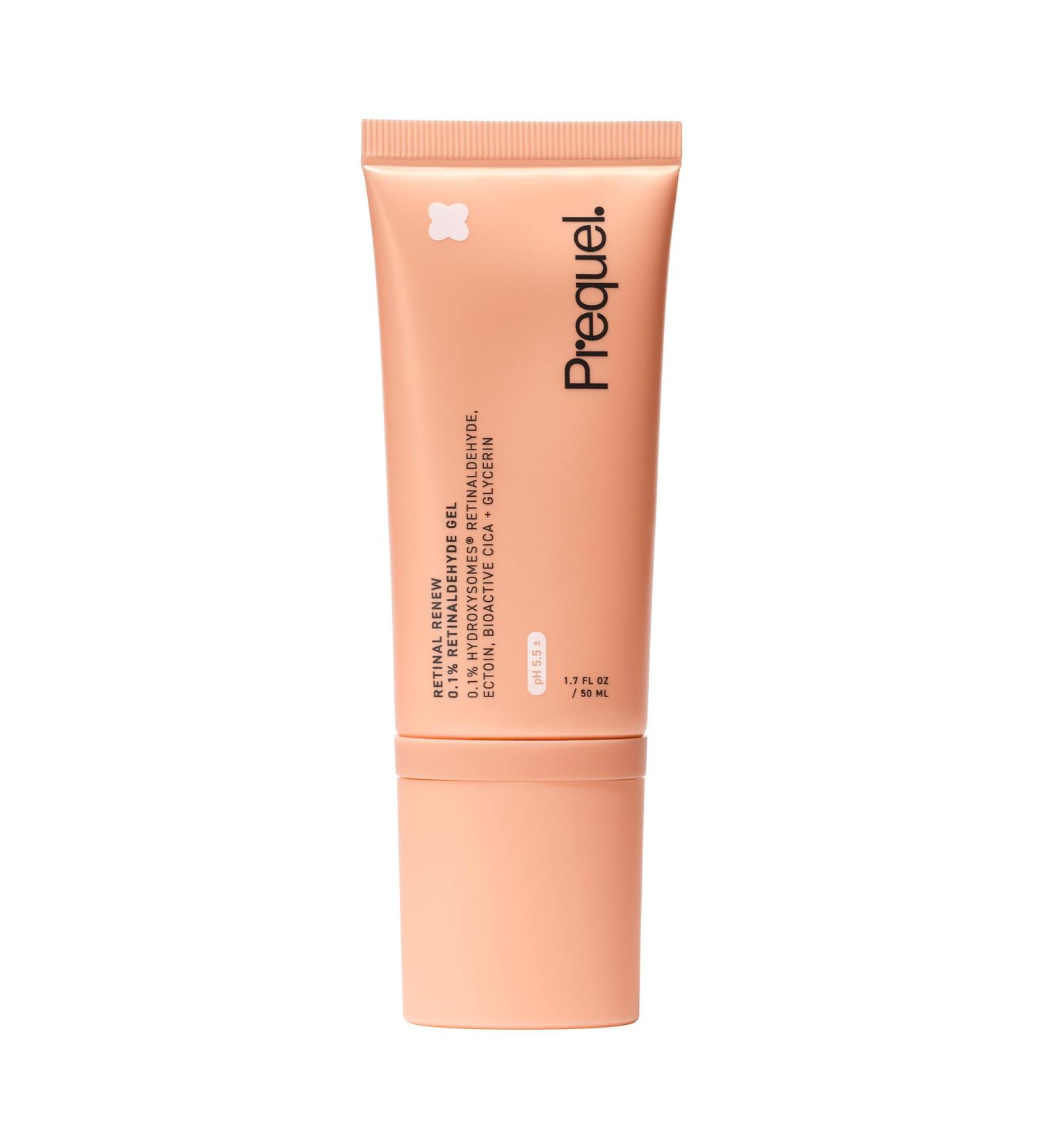 Prequel Skin Retinal Renew 0.1% Retinaldehyde Gel with Ectoin Cica & Jojoba Oil Smooths Texture Firms & Evens Tone Supports Skin Barrier Dermatologist Developed Low-Irritation Retinoid - Buy Online on GoSupps.com