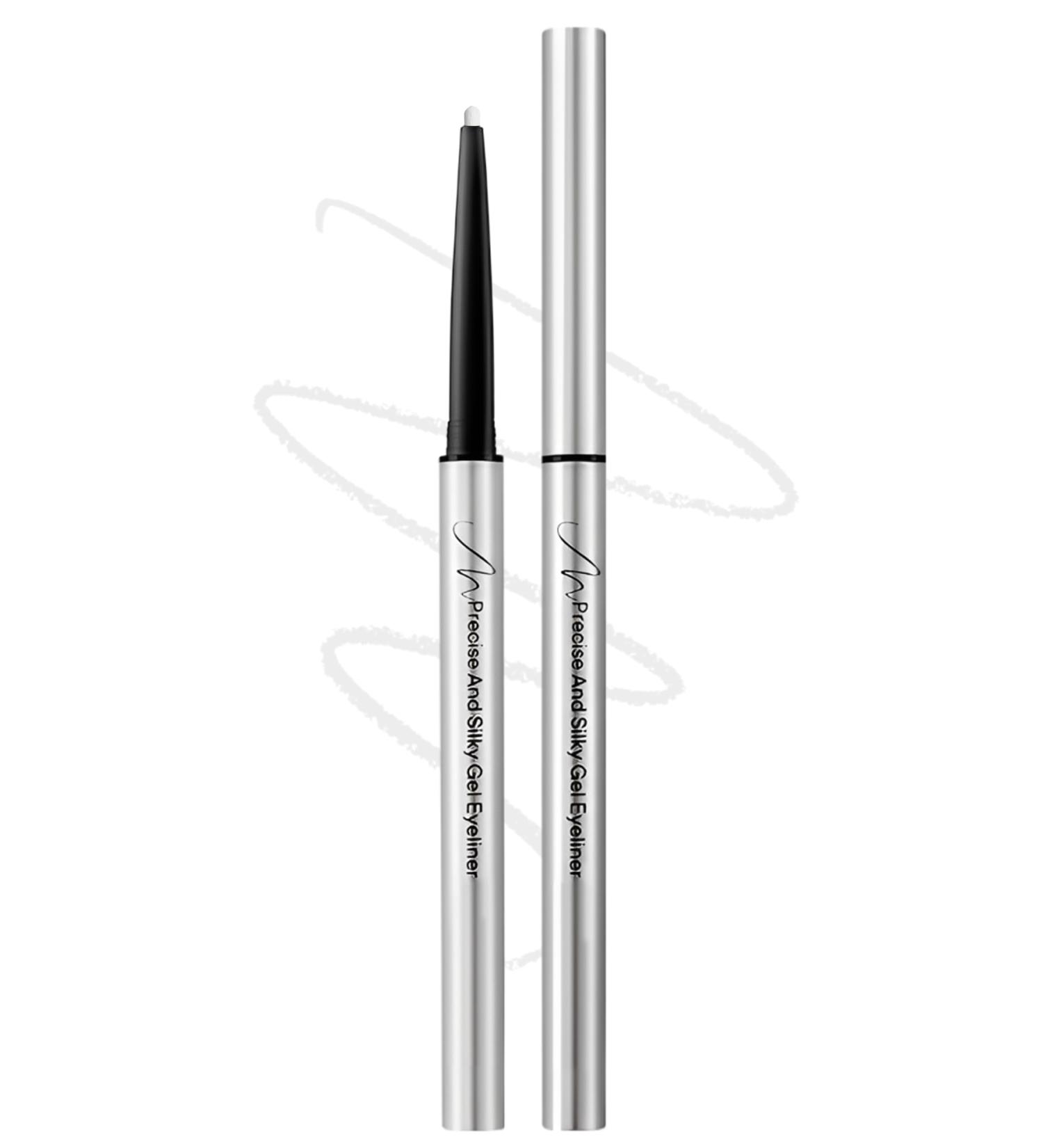  Erinde Erinde White Gel Eyeliner Waterproof and Long-Lasting Soft and Silky White Kohl Pencil Highly Pigmented Eye Makeup Smudge-Resistant Precise Eyeliner Vegan - Buy Online on GoSupps.com