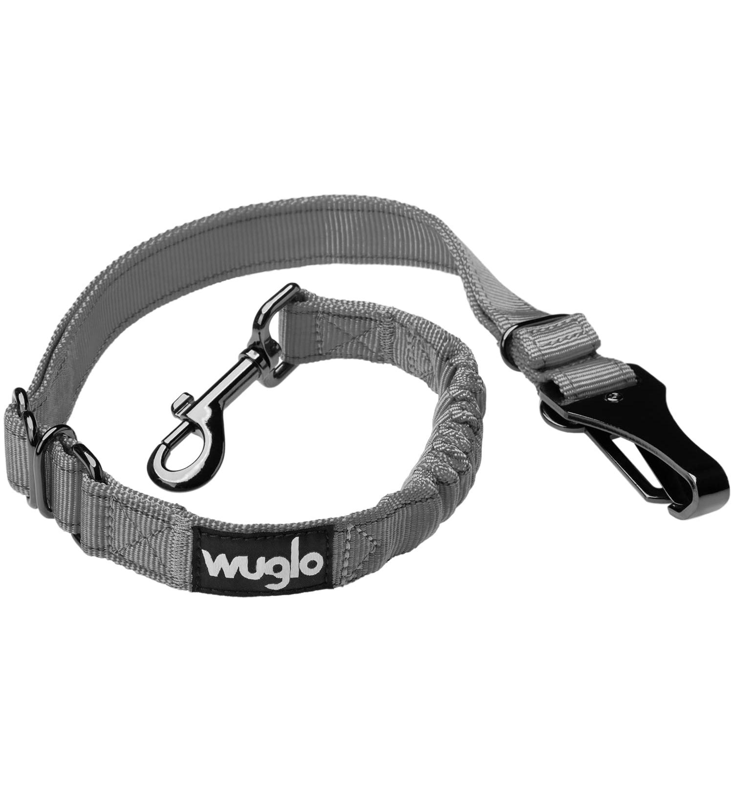 Adjustable Wuglo Dog Car Seat Belt | 30-95cm Universal Safety Harness for Dogs | Gray Buckling Belt for Child Safety Seat | Secure & Durable Dog Snapshot - Buy Online on GoSupps.com