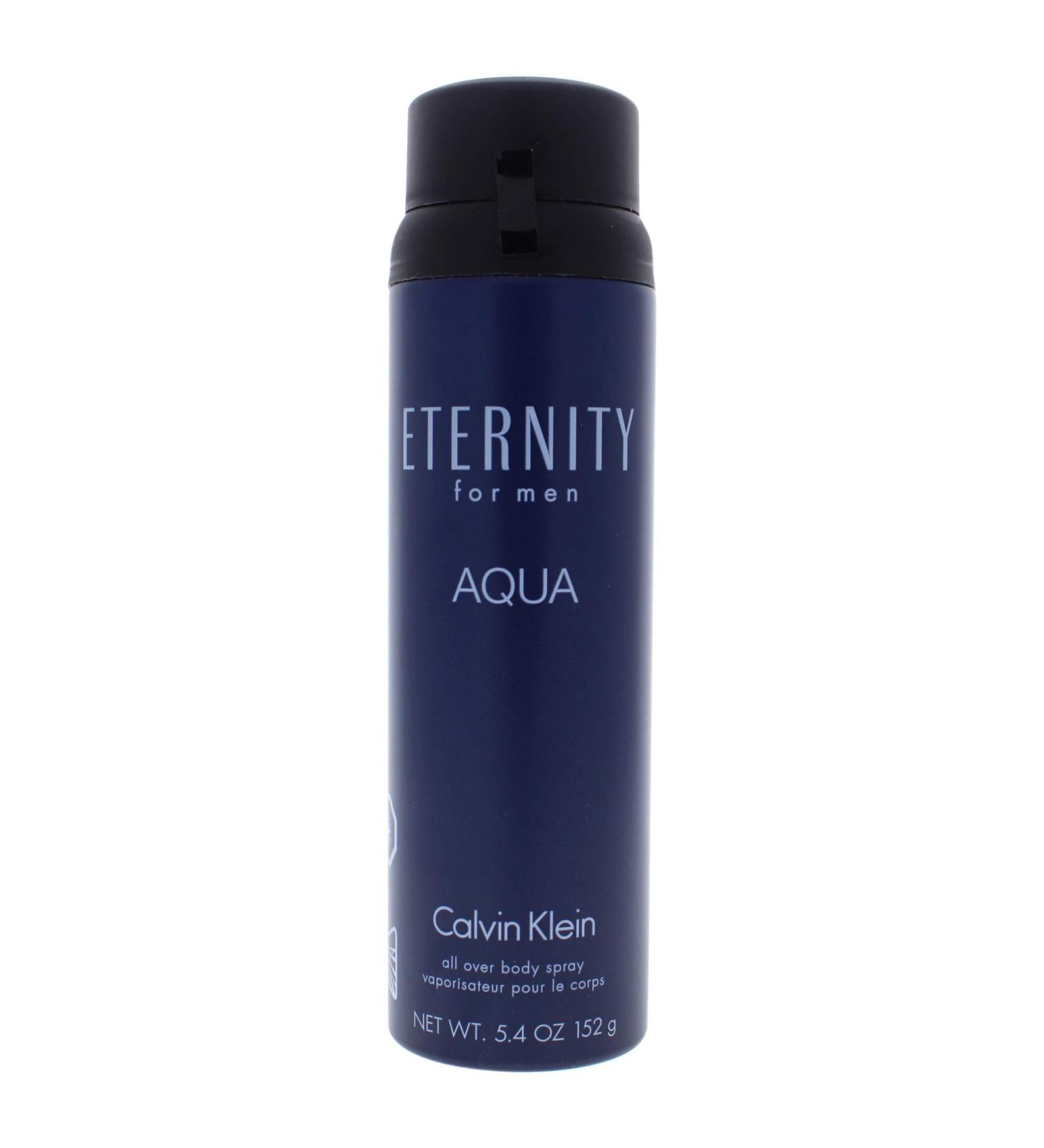 Calvin Klein ETERNITY for Men AQUA Calvin Klein ETERNITY for Men AQUA Body Spray, 5.4 Oz. 5.4 Ounce (Pack of 1)