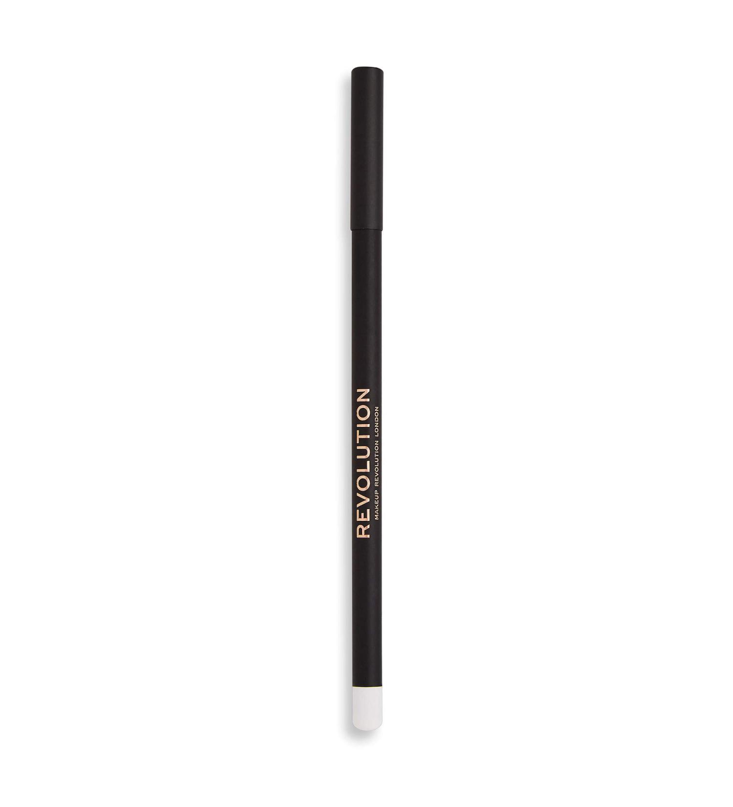 Makeup Revolution White Eyeliner Pencil - Highly Pigmented for Smokey Eye Looks - Vegan & Cruelty-Free - 1.3g - Buy Online on GoSupps.com