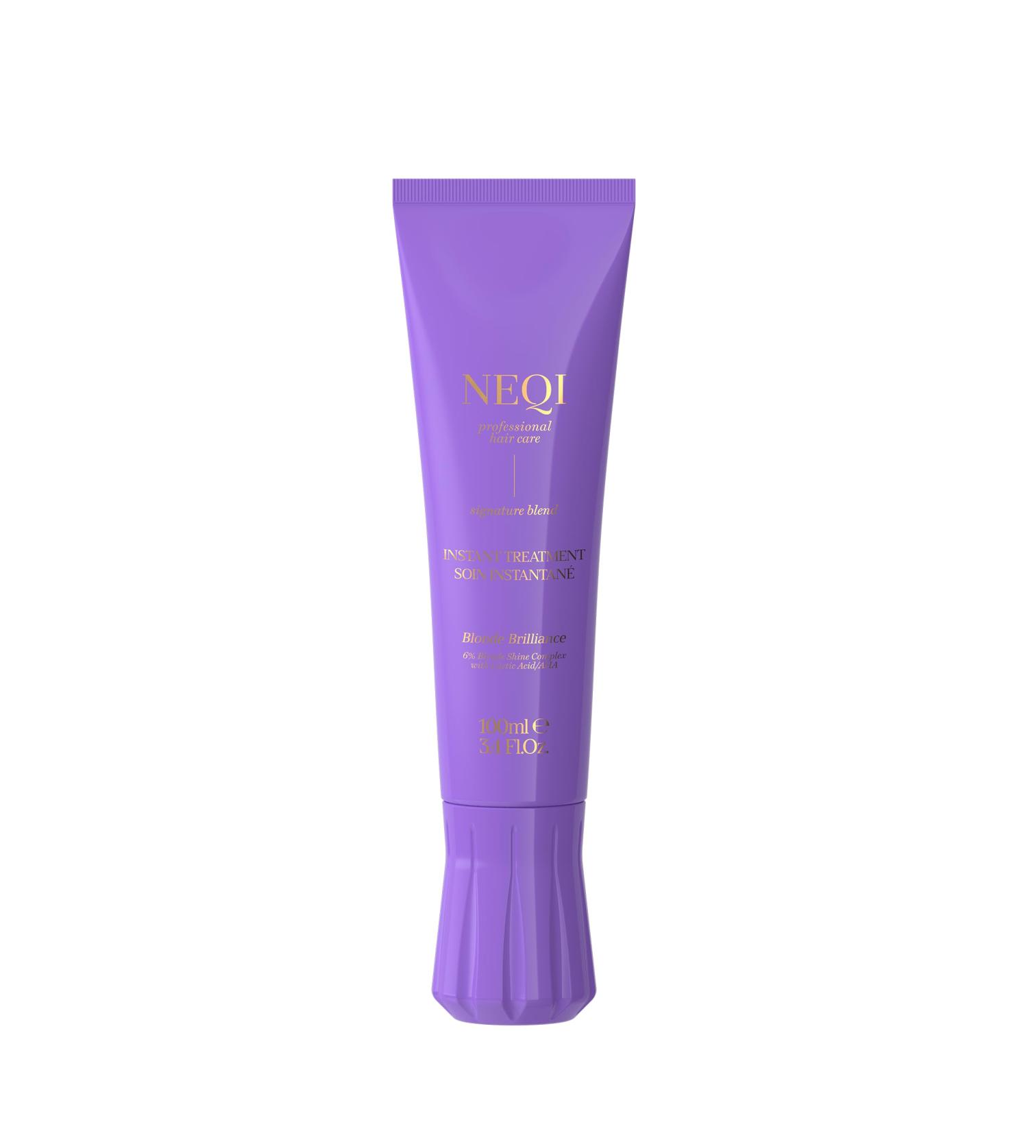 NEQI - Blonde Brilliance Hair Mask - For Strong Hair - With Blonde Shine Complex & Lactic Acid (AHA) - 3-Minute Treatment Cheveux blonds - Buy Online on GoSupps.com