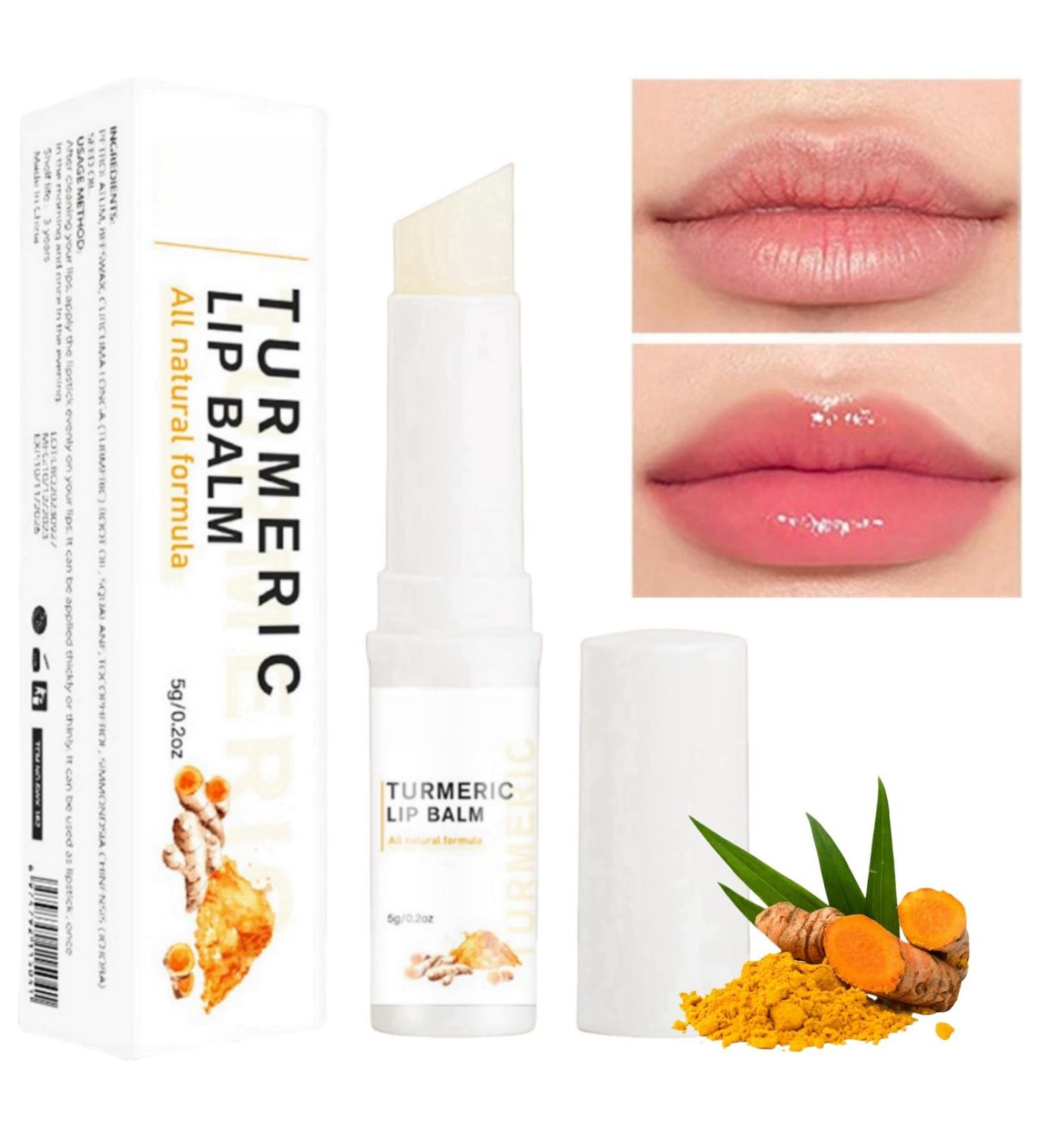 Lip Lightening for Dark Lips Turmeric Lip Balm Stick Long Lasting Moisturizing Lips Pink Bleaching Cream Balm Lip Care Cream Pink Lips Cream for Dark Lips Dry Lips Balm Lip Brightening for Dark Lips - Buy Online on GoSupps.com