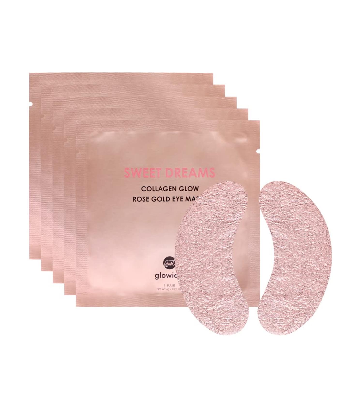 Sweet Dreams Collagen Glow Rose Gold Eye Masks - Under Eye Patches for Dark Circles & Wrinkles with Collagen, Niacinamide, Hyaluronic Acid & Peptides - Buy Online on GoSupps.com