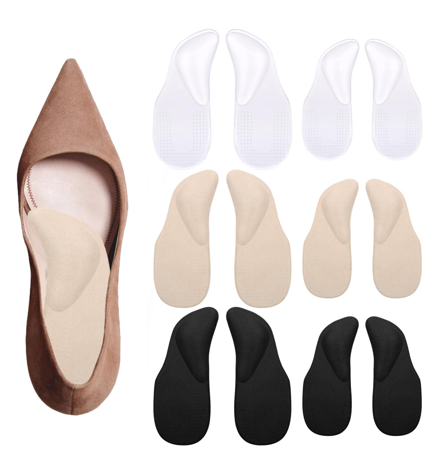 ZYNERY 6 Pairs Gel Arch Support Inserts for Plantar Fasciitis - Perfect for Flat Feet Sports & Sandals - Unisex Foot Arch Supports - Buy Online on GoSupps.com