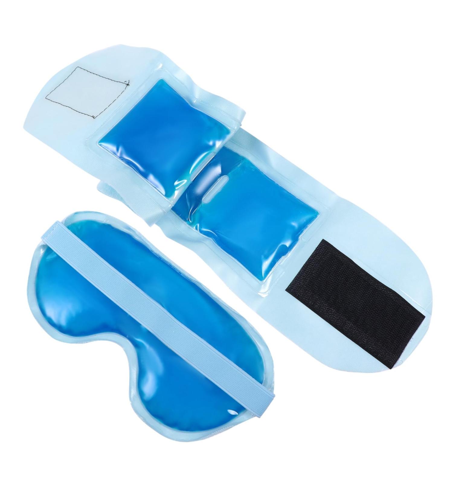 Healeved 1 Set Neck Wrap Eye Mask Set Gel Blinder Eyeshade Nap Mask Cold and Hot Blindfold Gel Blindfold Sleep Blindfold Anti-fatigue Eye Mask Cold Compress Eye Mask Gel Eye Mask - Buy Online on GoSupps.com