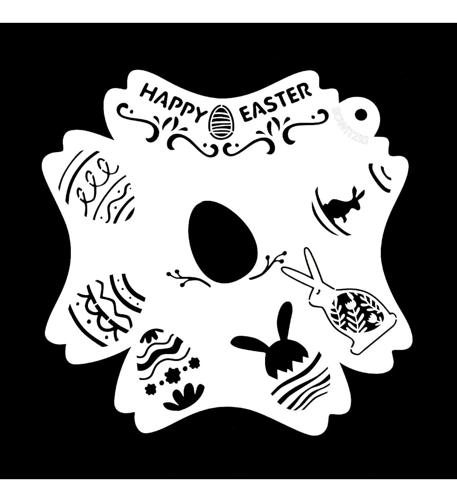 Bowitzki Reusable Easter Face Paint Stencils - Bunny and Halloween Makeup Tools for Body Art | International Shipping Available - Buy Online on GoSupps.com