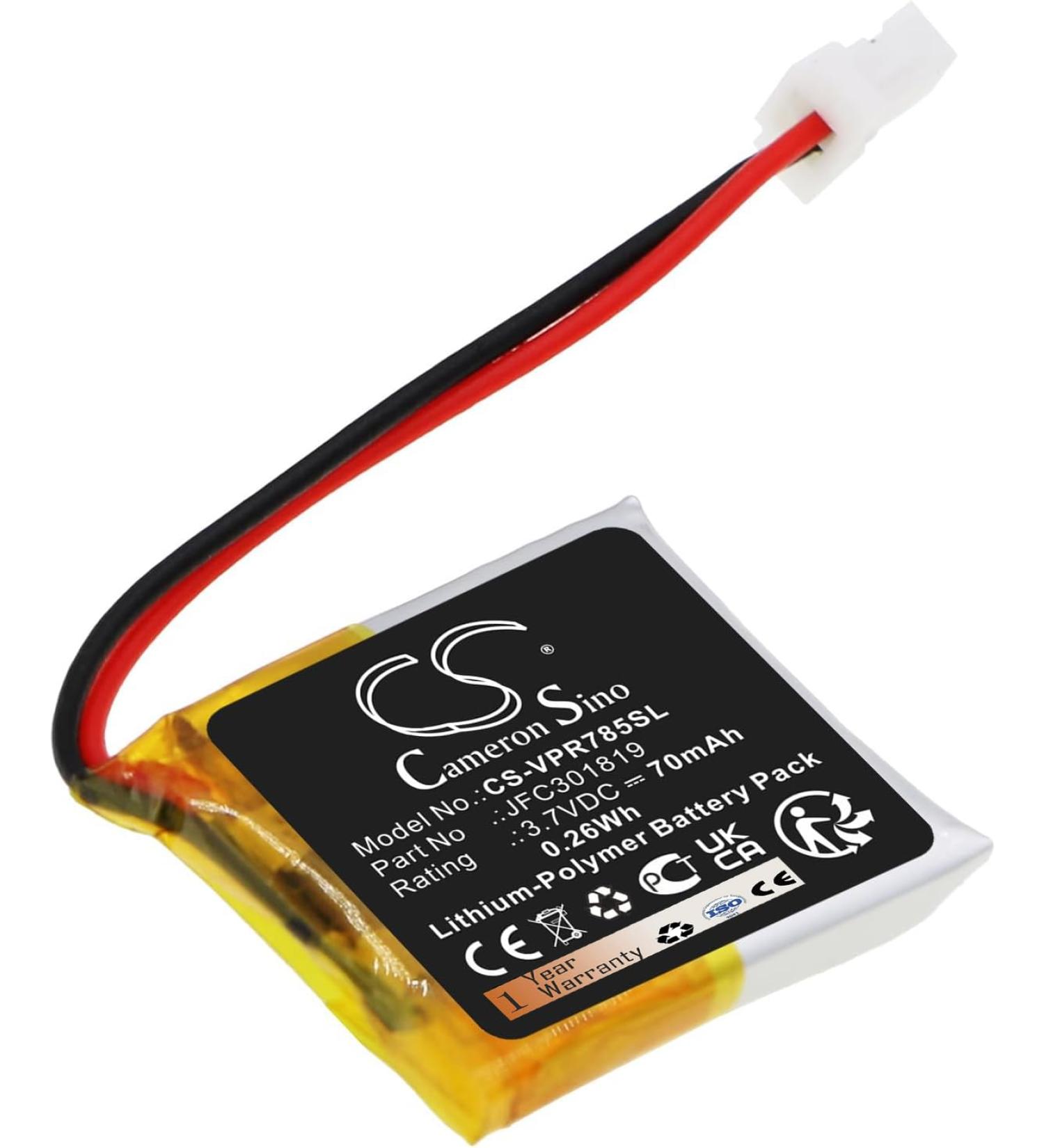 70mAh JFC301819 Battery Replacement for Viper 7857V - 3.7V - High-Performance International Shipping - Buy Online on GoSupps.com